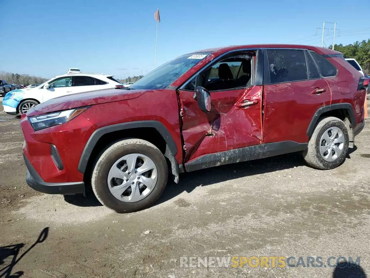 1 Photograph of a damaged car 2T3H1RFV6RW316227 TOYOTA RAV4 2024