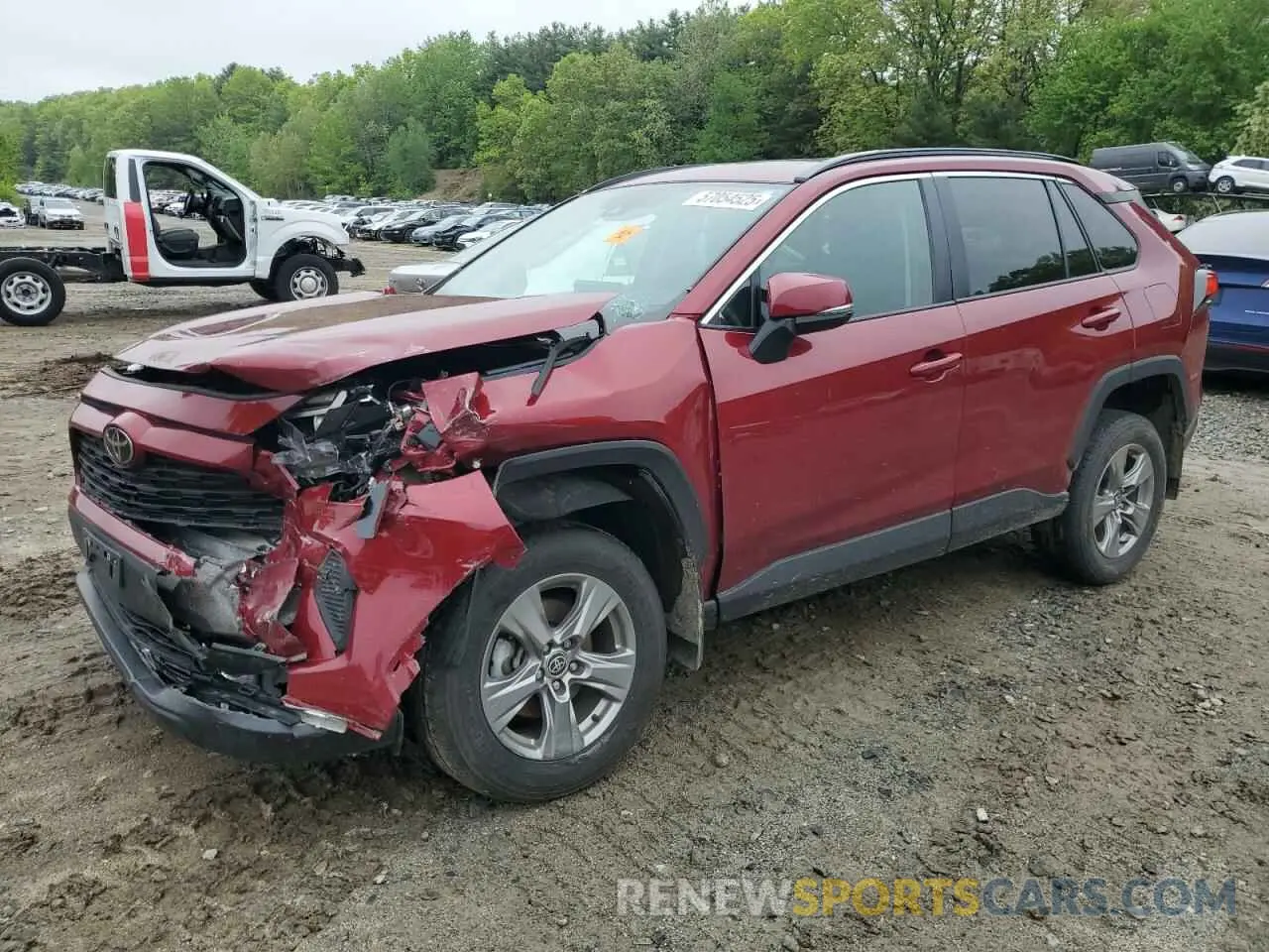 1 Photograph of a damaged car 2T3P1RFV1RW422211 TOYOTA RAV4 2024