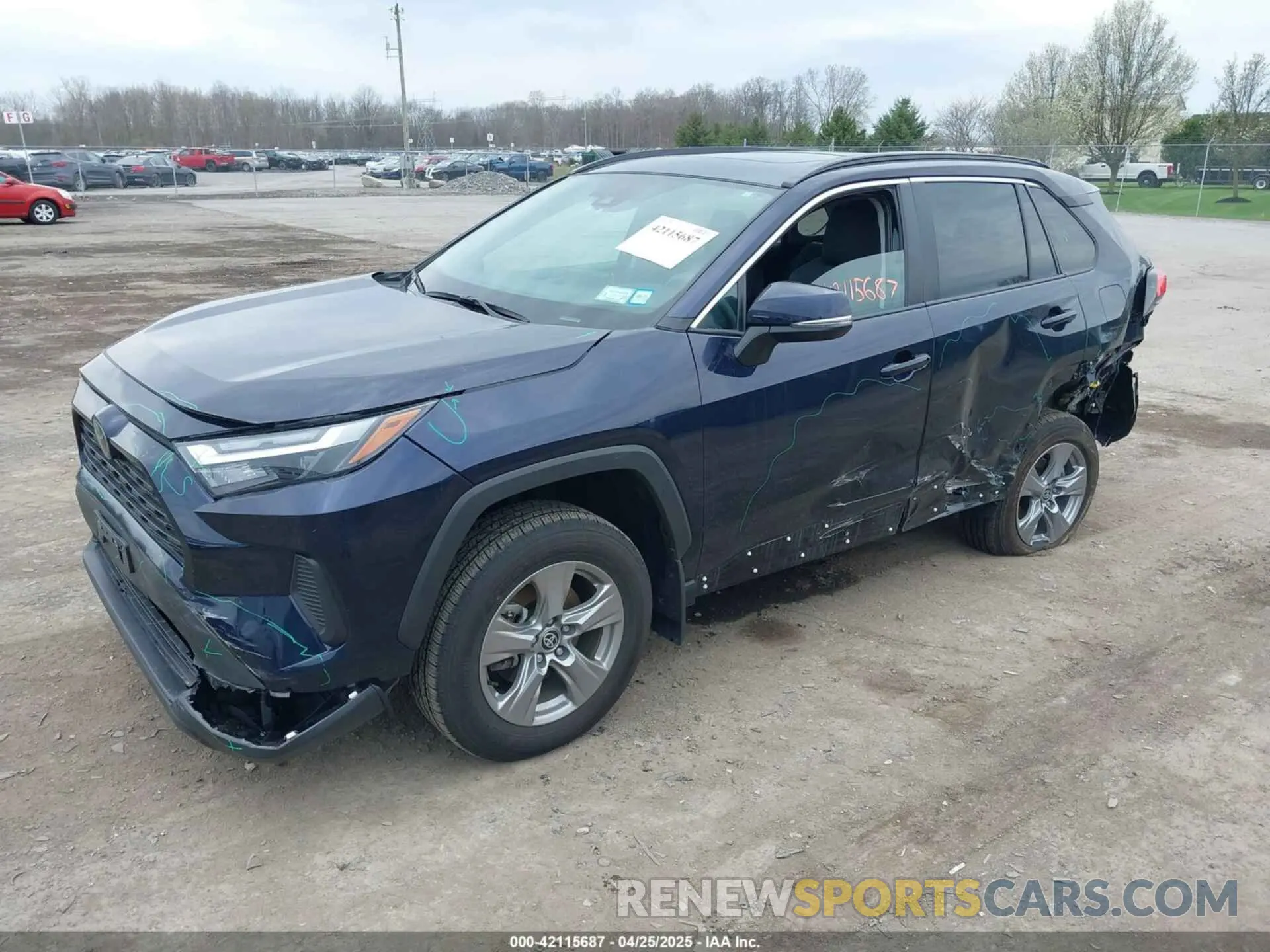 2 Photograph of a damaged car 2T3P1RFV5RW467555 TOYOTA RAV4 2024