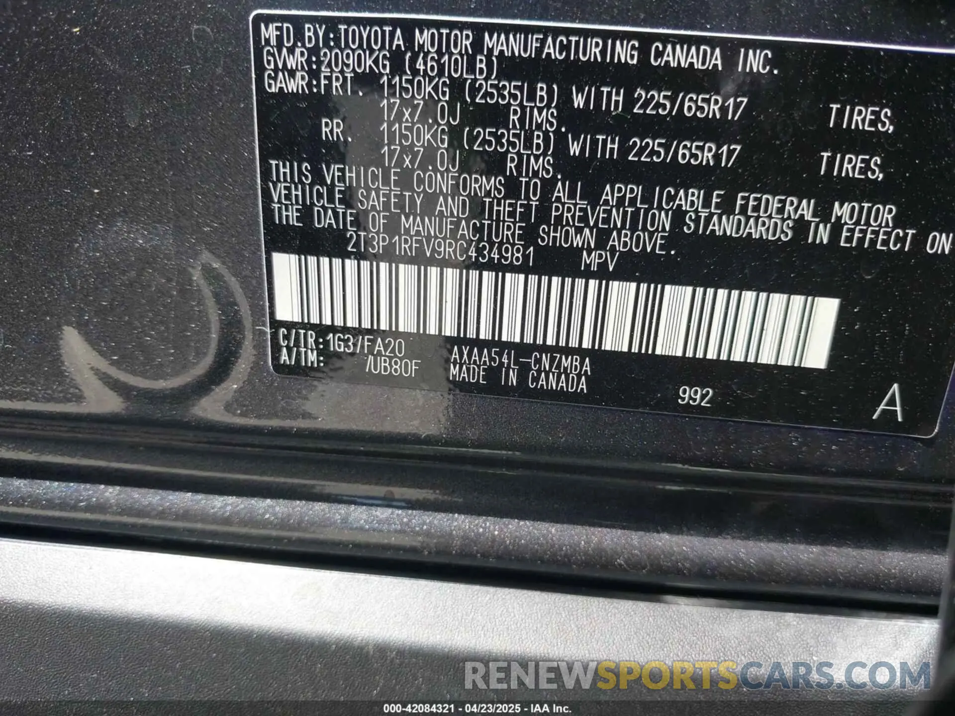 9 Photograph of a damaged car 2T3P1RFV9RC434981 TOYOTA RAV4 2024