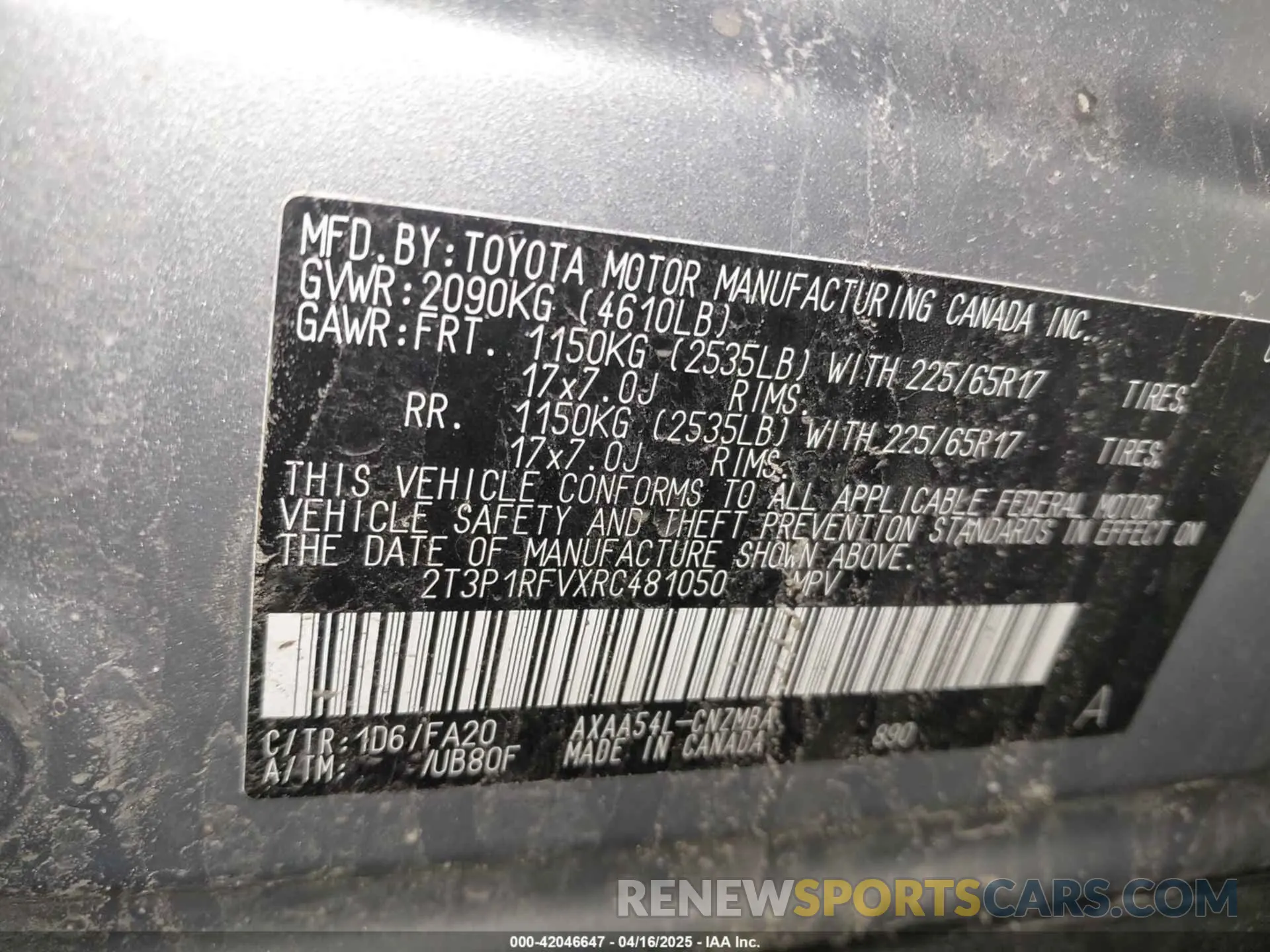 9 Photograph of a damaged car 2T3P1RFVXRC481050 TOYOTA RAV4 2024