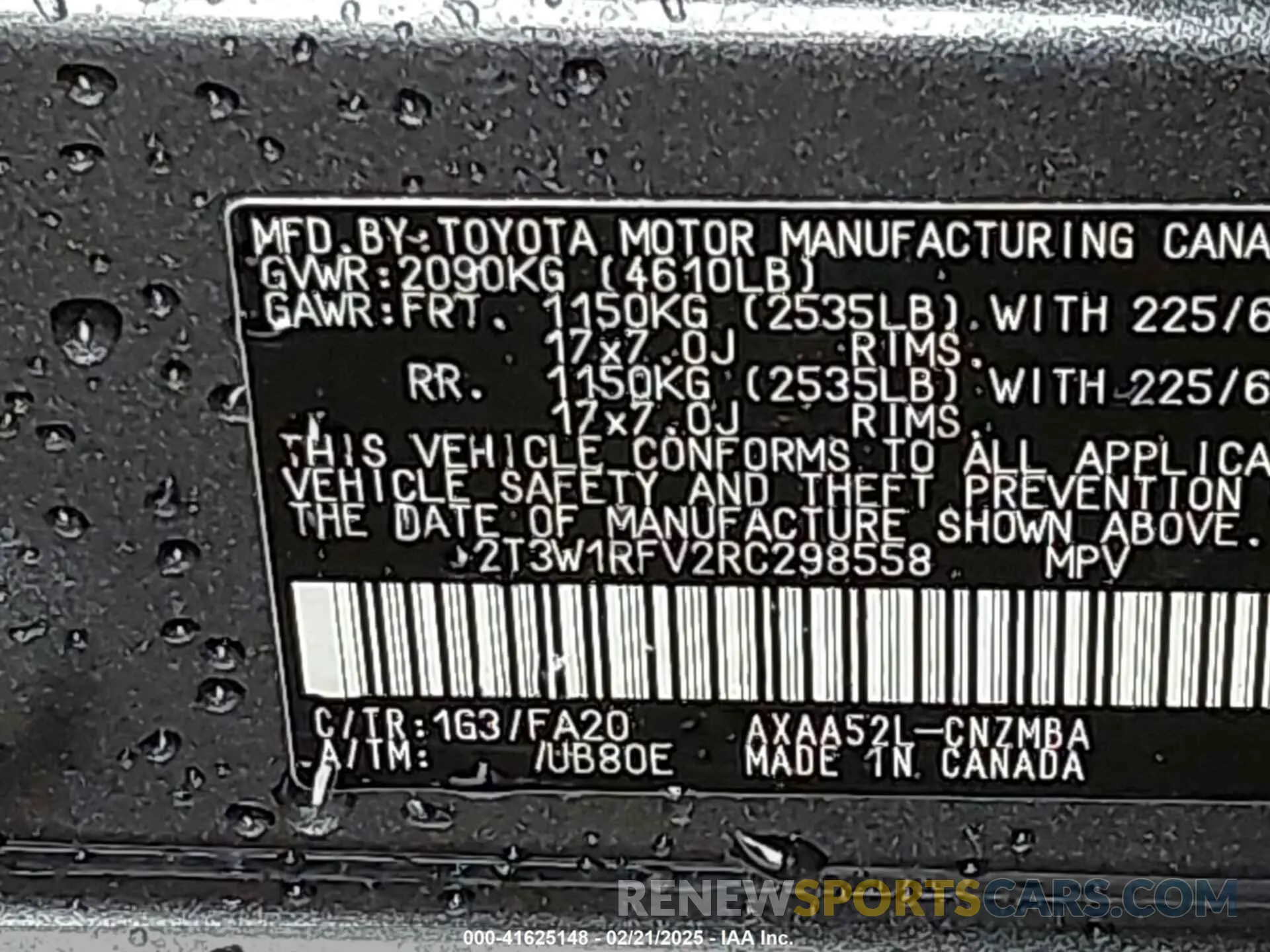 9 Photograph of a damaged car 2T3W1RFV2RC298558 TOYOTA RAV4 2024