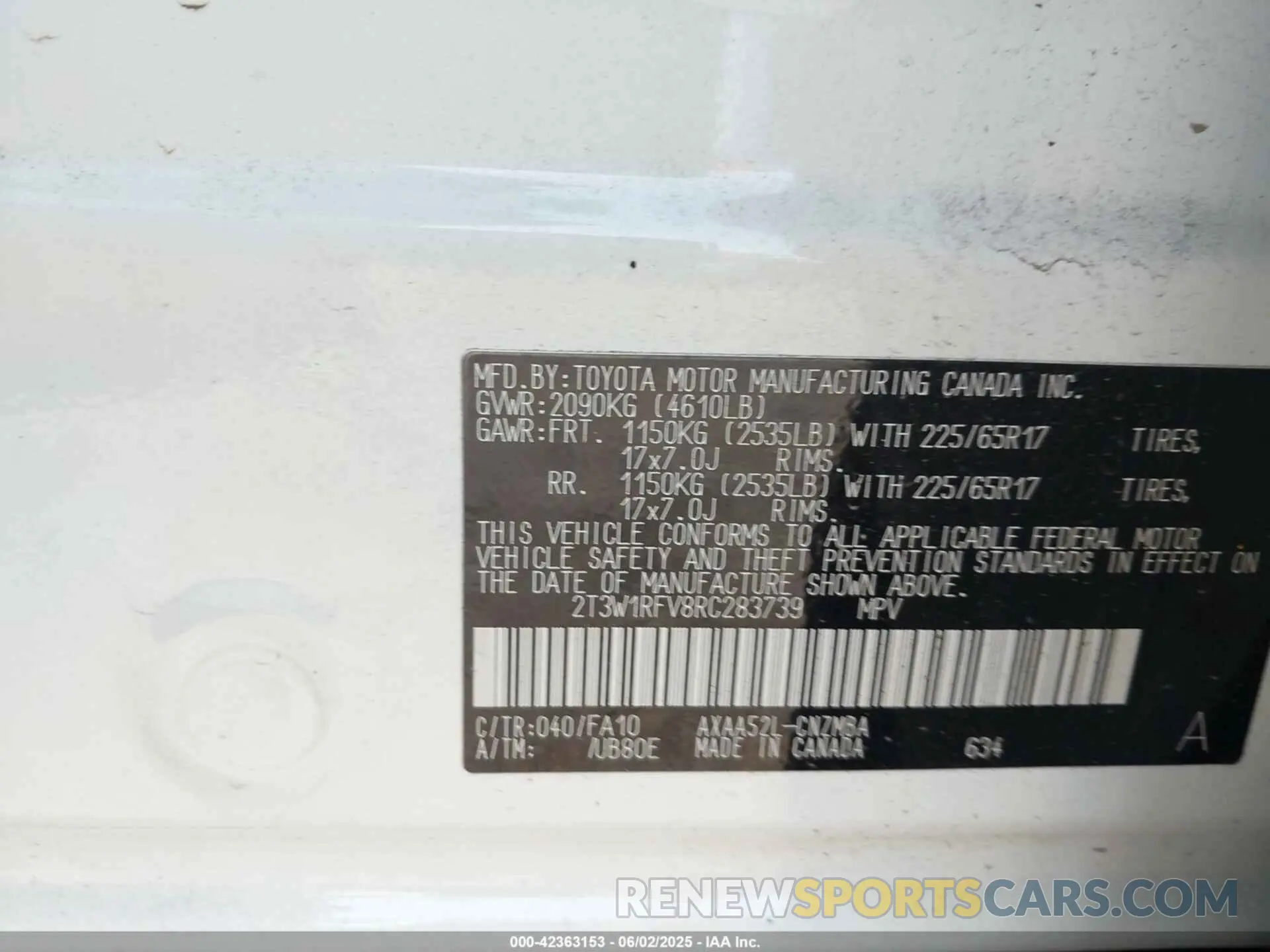 9 Photograph of a damaged car 2T3W1RFV8RC283739 TOYOTA RAV4 2024