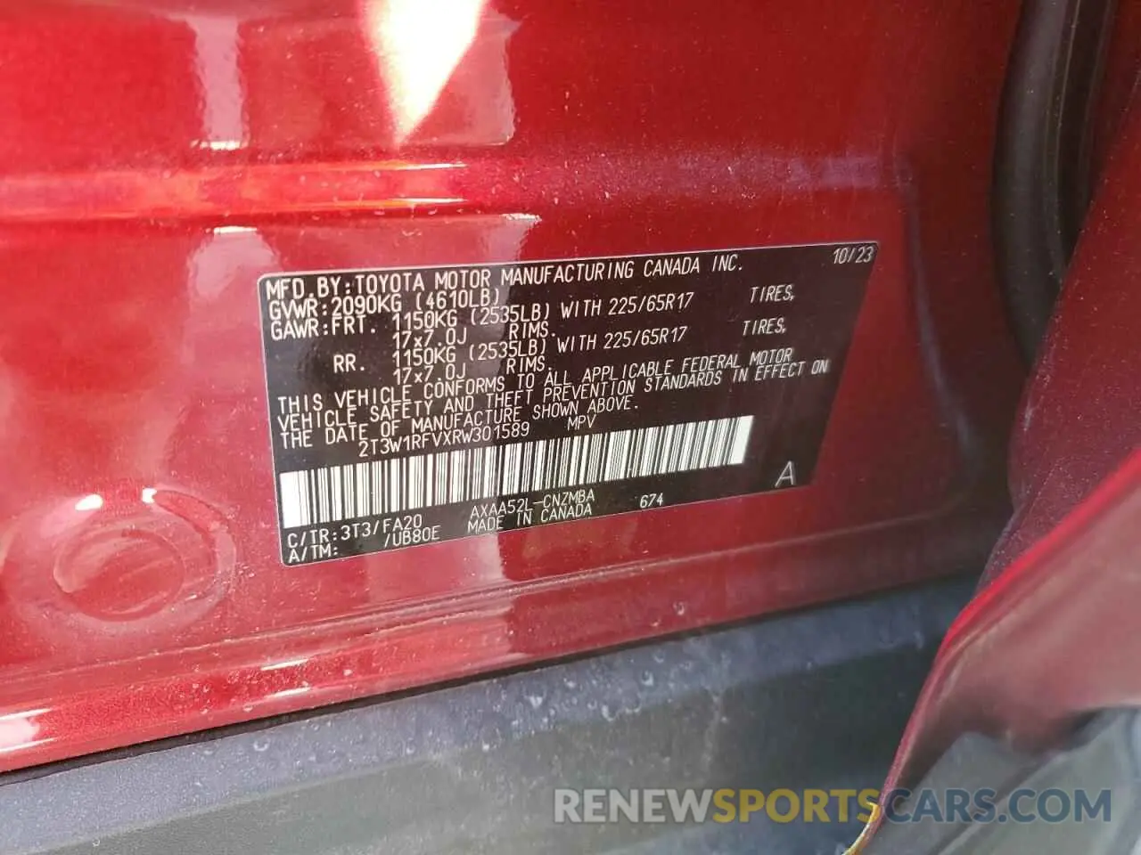 12 Photograph of a damaged car 2T3W1RFVXRW301589 TOYOTA RAV4 2024