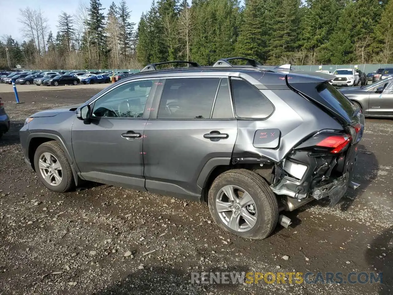 2 Photograph of a damaged car 2T3W1RFVXRW350176 TOYOTA RAV4 2024
