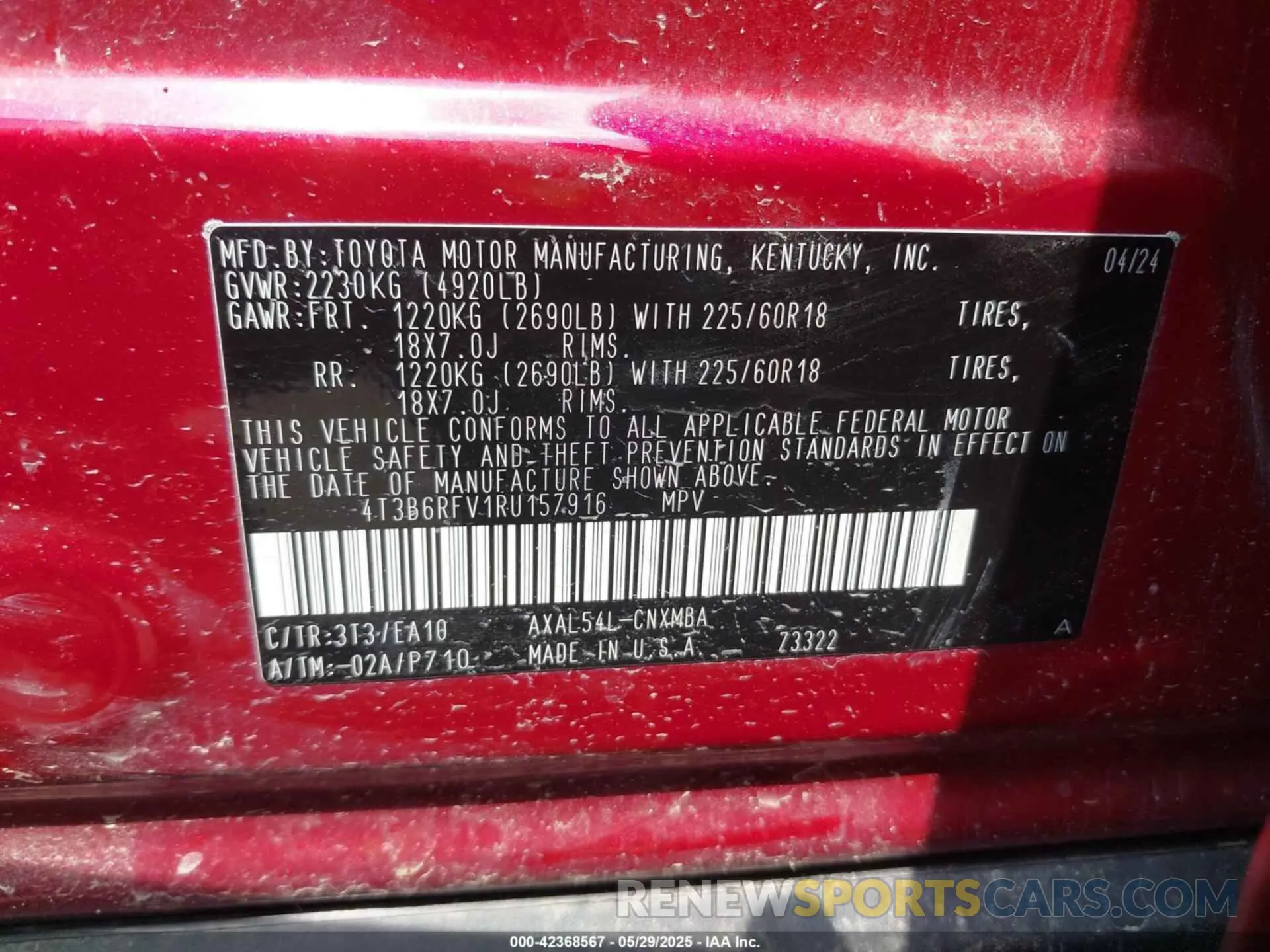 9 Photograph of a damaged car 4T3B6RFV1RU157916 TOYOTA RAV4 2024