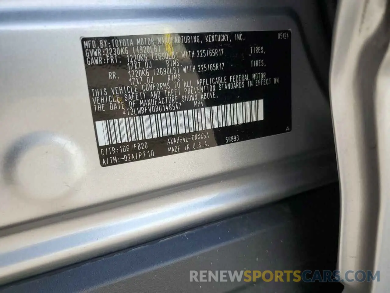 15 Photograph of a damaged car 4T3LWRFV0RU148547 TOYOTA RAV4 2024