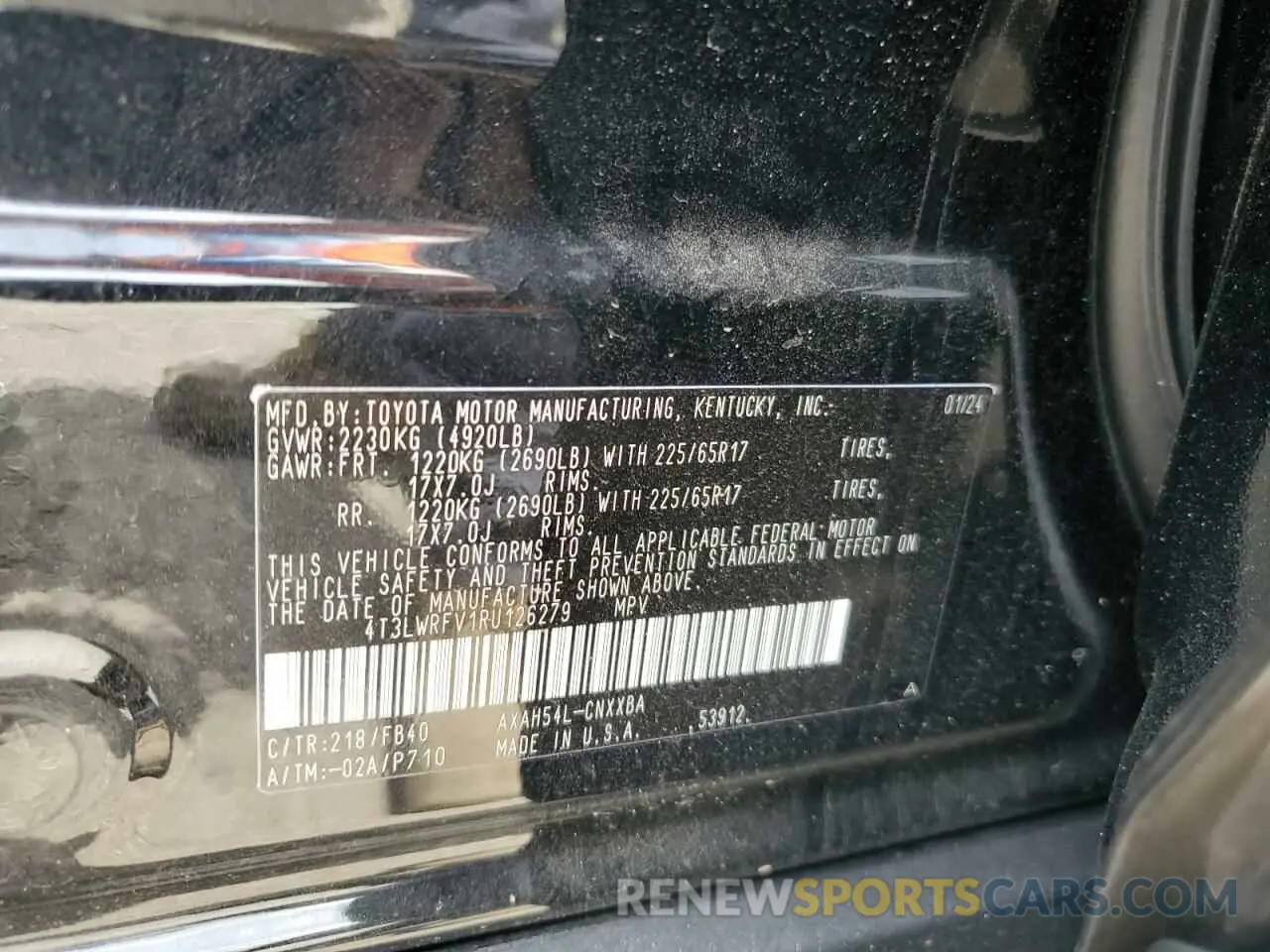 13 Photograph of a damaged car 4T3LWRFV1RU126279 TOYOTA RAV4 2024
