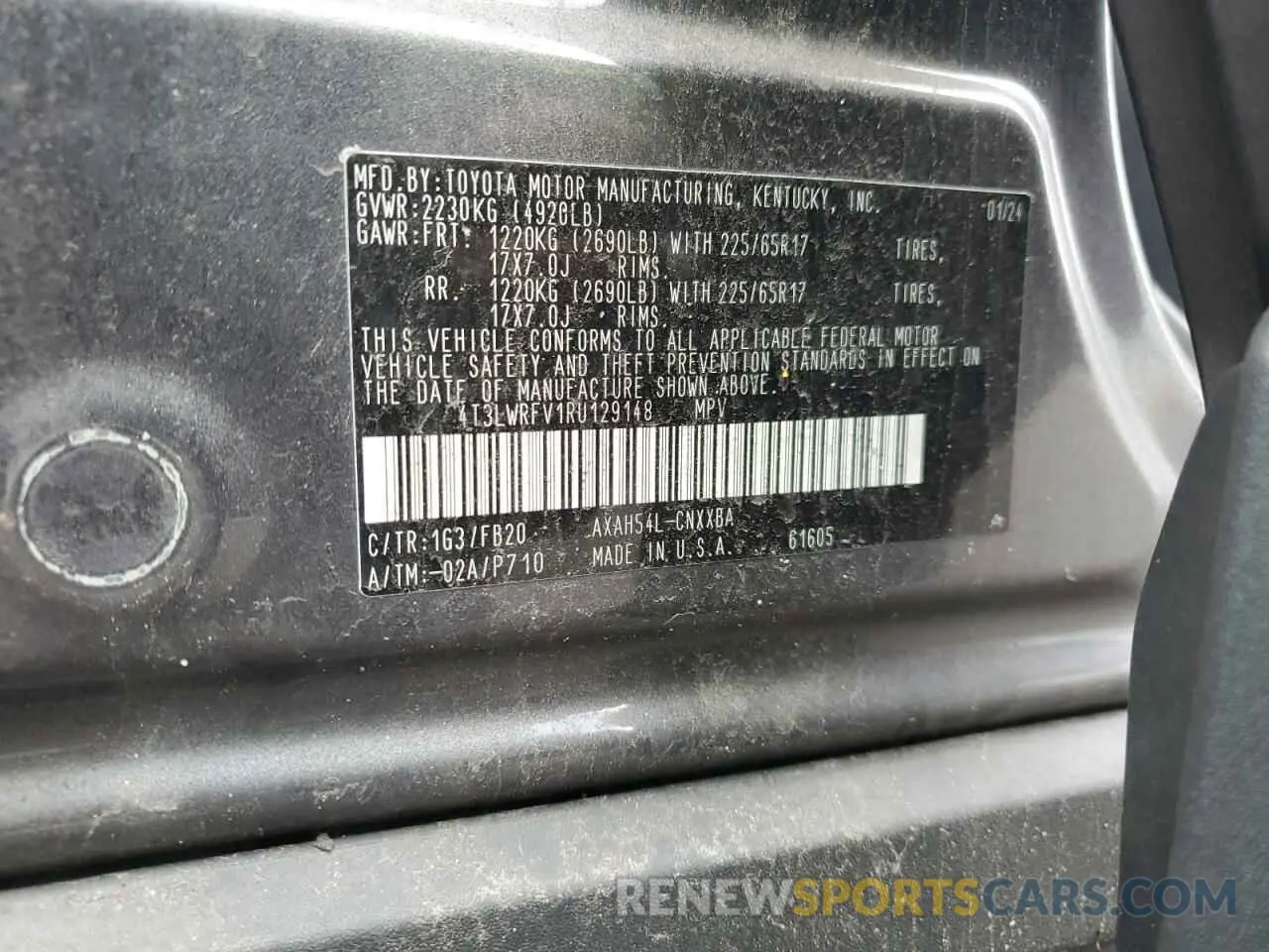 14 Photograph of a damaged car 4T3LWRFV1RU129148 TOYOTA RAV4 2024