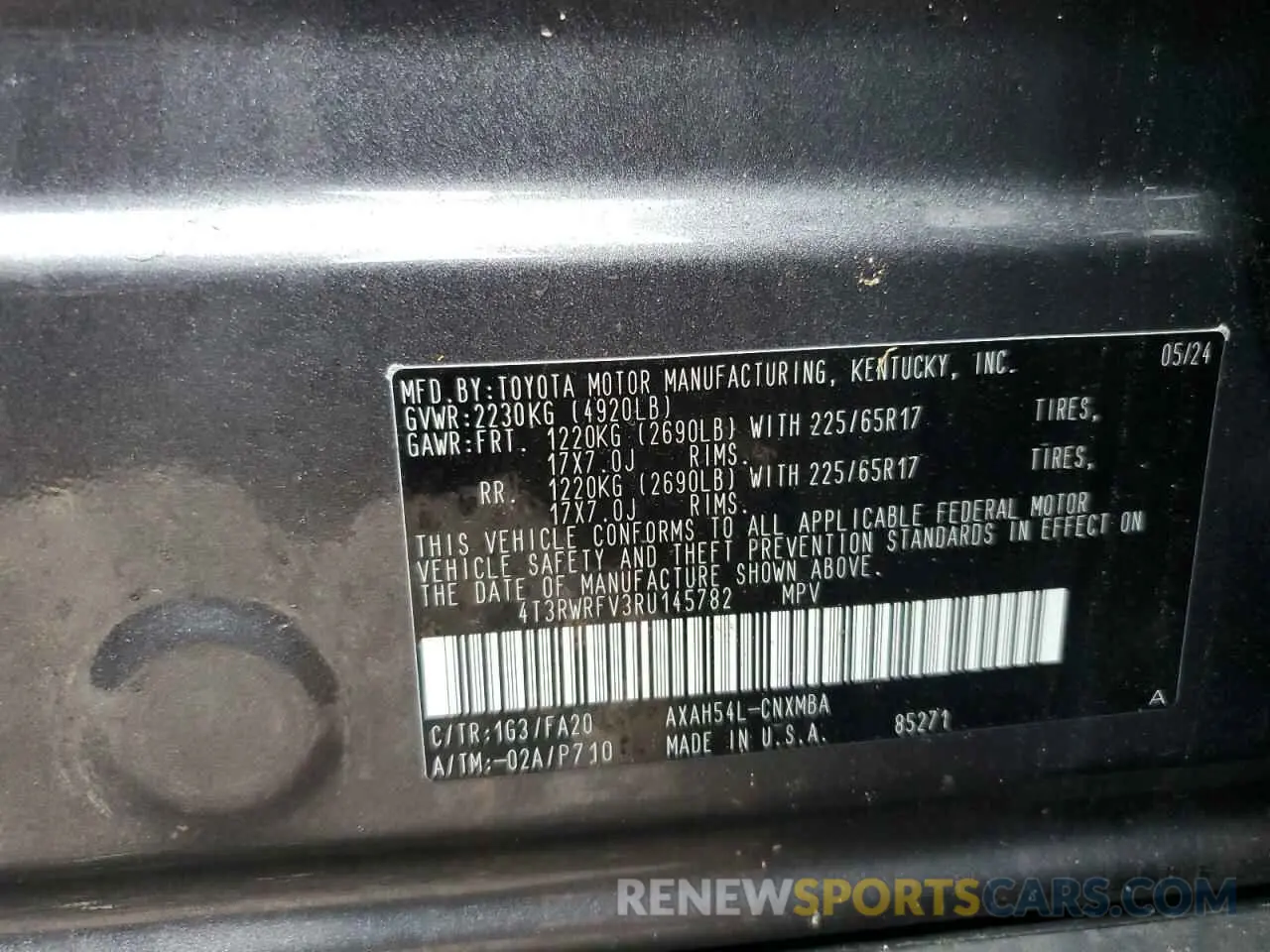 13 Photograph of a damaged car 4T3RWRFV3RU145782 TOYOTA RAV4 2024