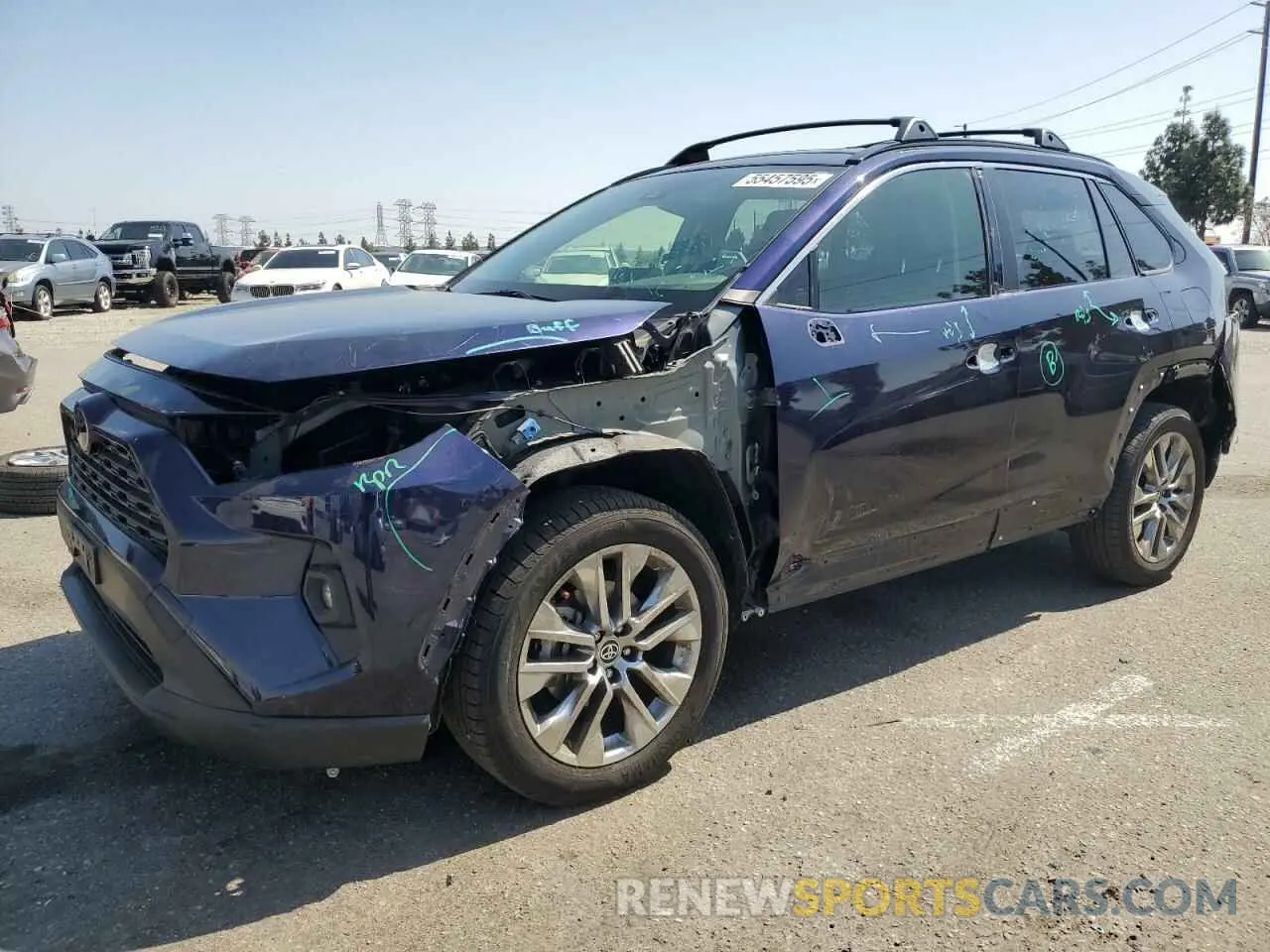 1 Photograph of a damaged car JTMA1RFVXRJ042143 TOYOTA RAV4 2024