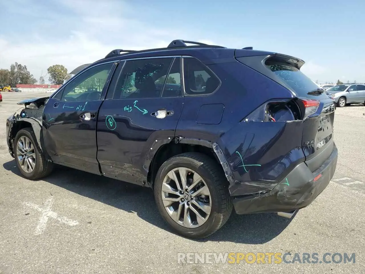 2 Photograph of a damaged car JTMA1RFVXRJ042143 TOYOTA RAV4 2024