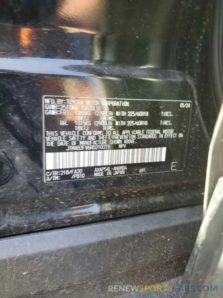 14 Photograph of a damaged car JTMAB3FV6RD210319 TOYOTA RAV4 2024