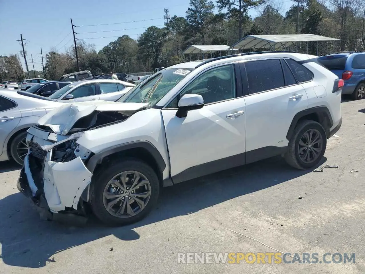 1 Photograph of a damaged car JTMD6RFV1RJ060559 TOYOTA RAV4 2024