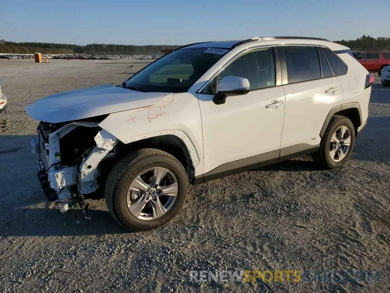 1 Photograph of a damaged car JTMRWRFV0RD247697 TOYOTA RAV4 2024