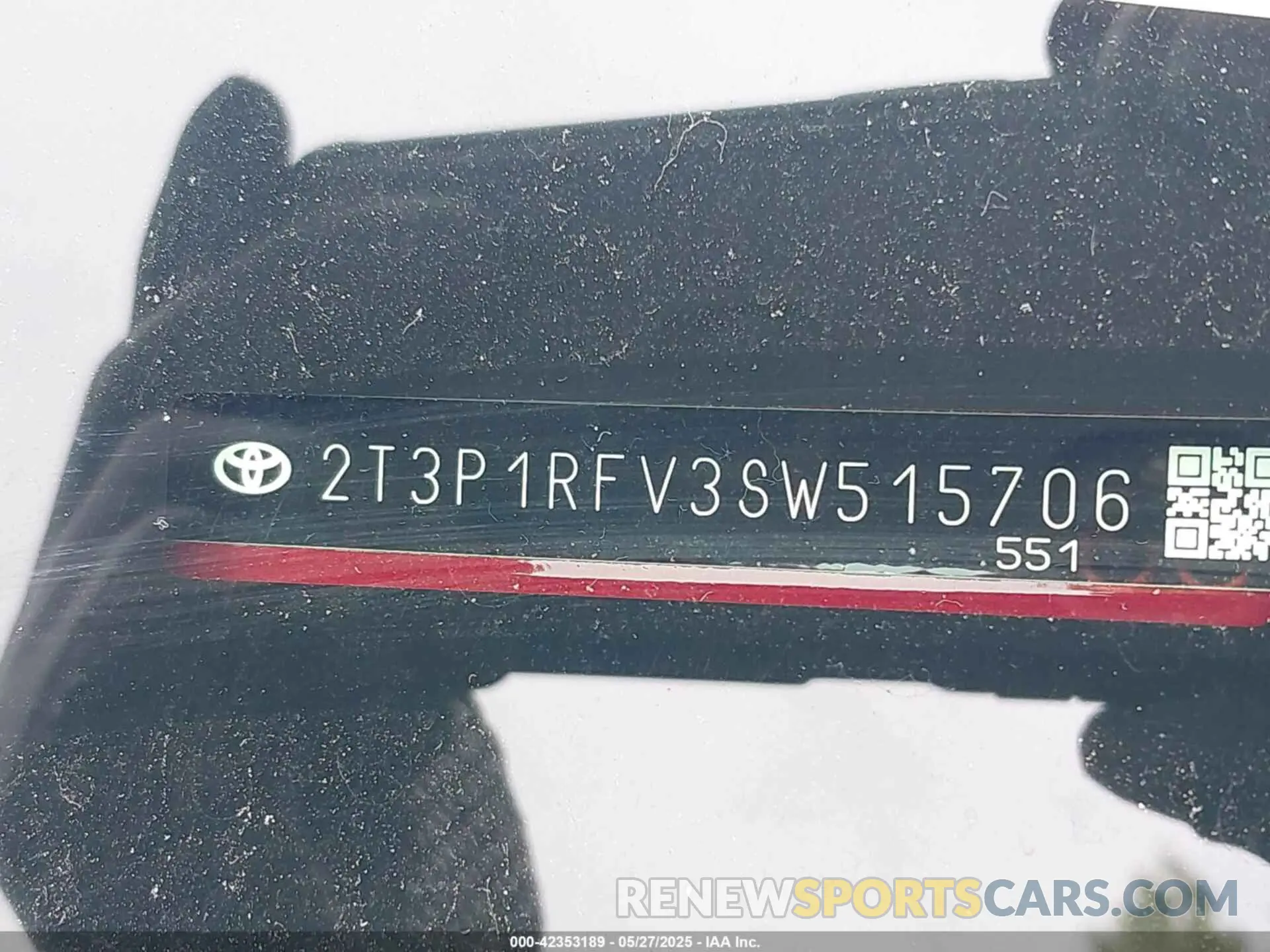 9 Photograph of a damaged car 2T3P1RFV3SW515706 TOYOTA RAV4 2025