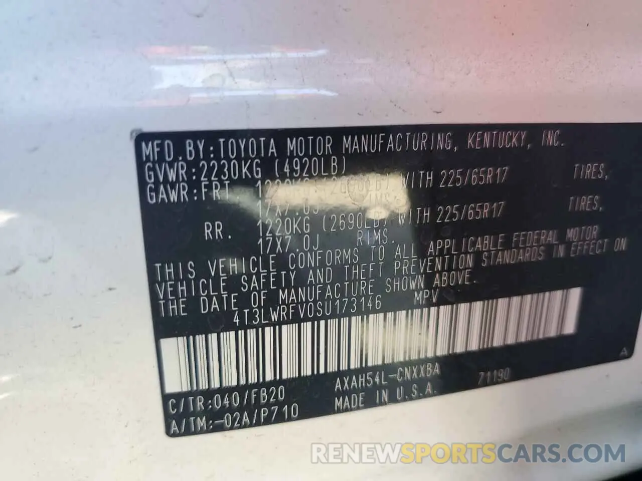 12 Photograph of a damaged car 4T3LWRFV0SU173146 TOYOTA RAV4 2025