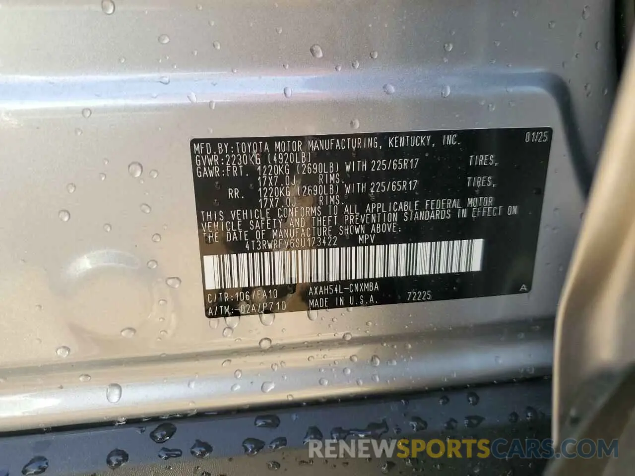 12 Photograph of a damaged car 4T3RWRFV6SU173422 TOYOTA RAV4 2025