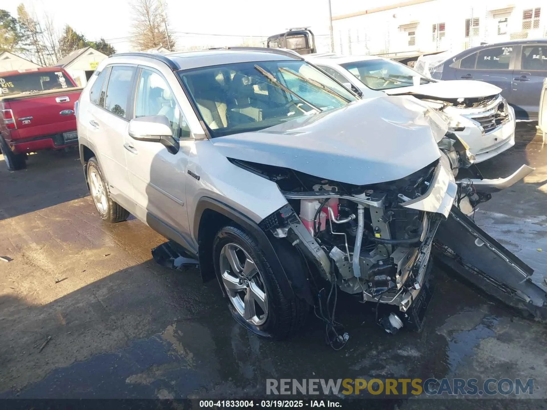 1 Photograph of a damaged car 2T3DWRFV1KW022420 TOYOTA RAV4 HYBRID 2019