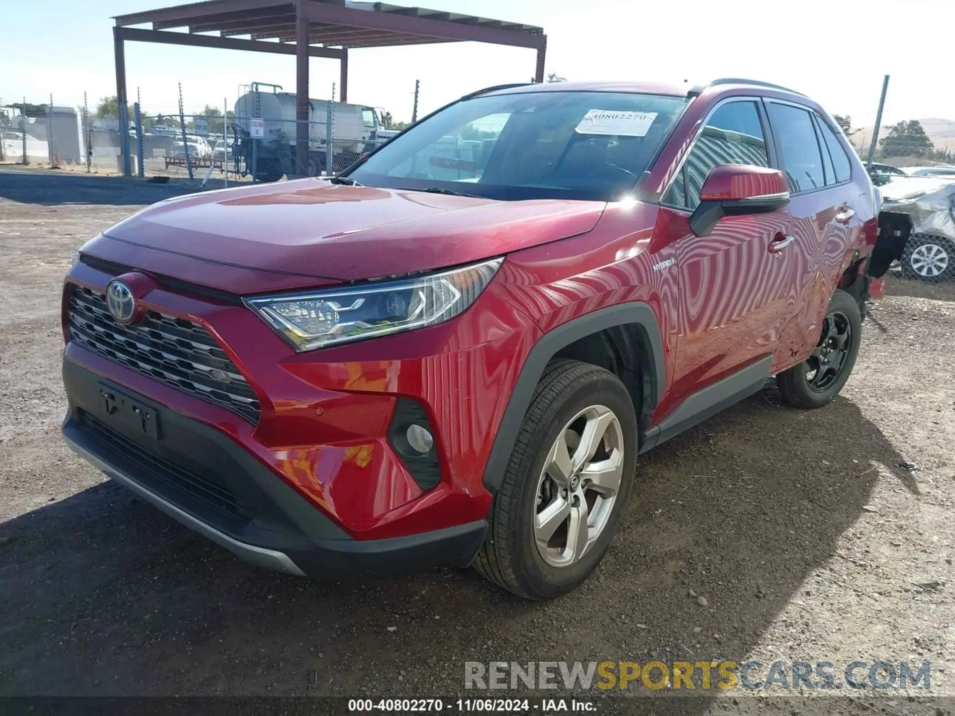 2 Photograph of a damaged car 2T3DWRFV2KW032583 TOYOTA RAV4 HYBRID 2019