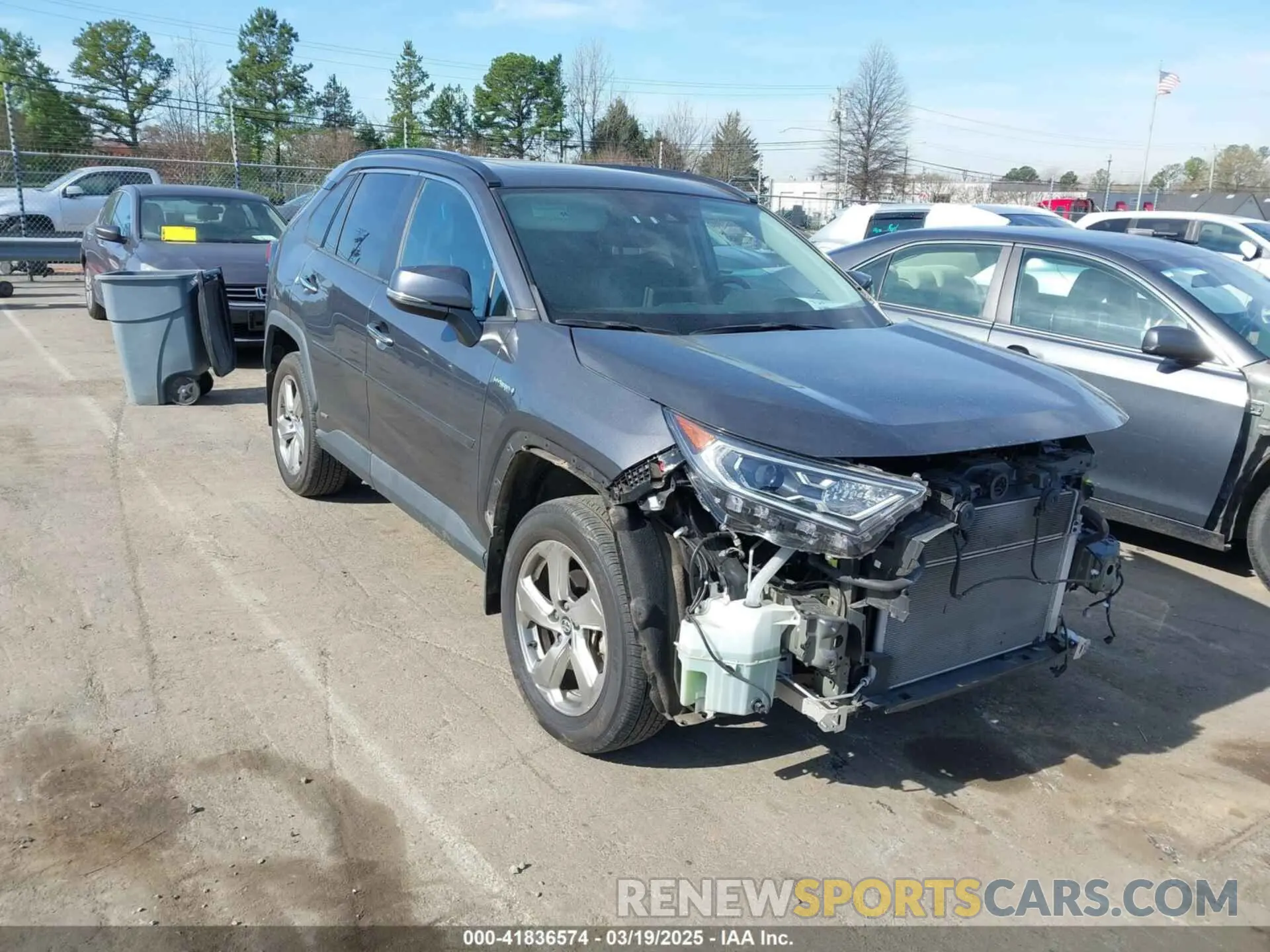 1 Photograph of a damaged car 2T3DWRFV3KW042748 TOYOTA RAV4 HYBRID 2019