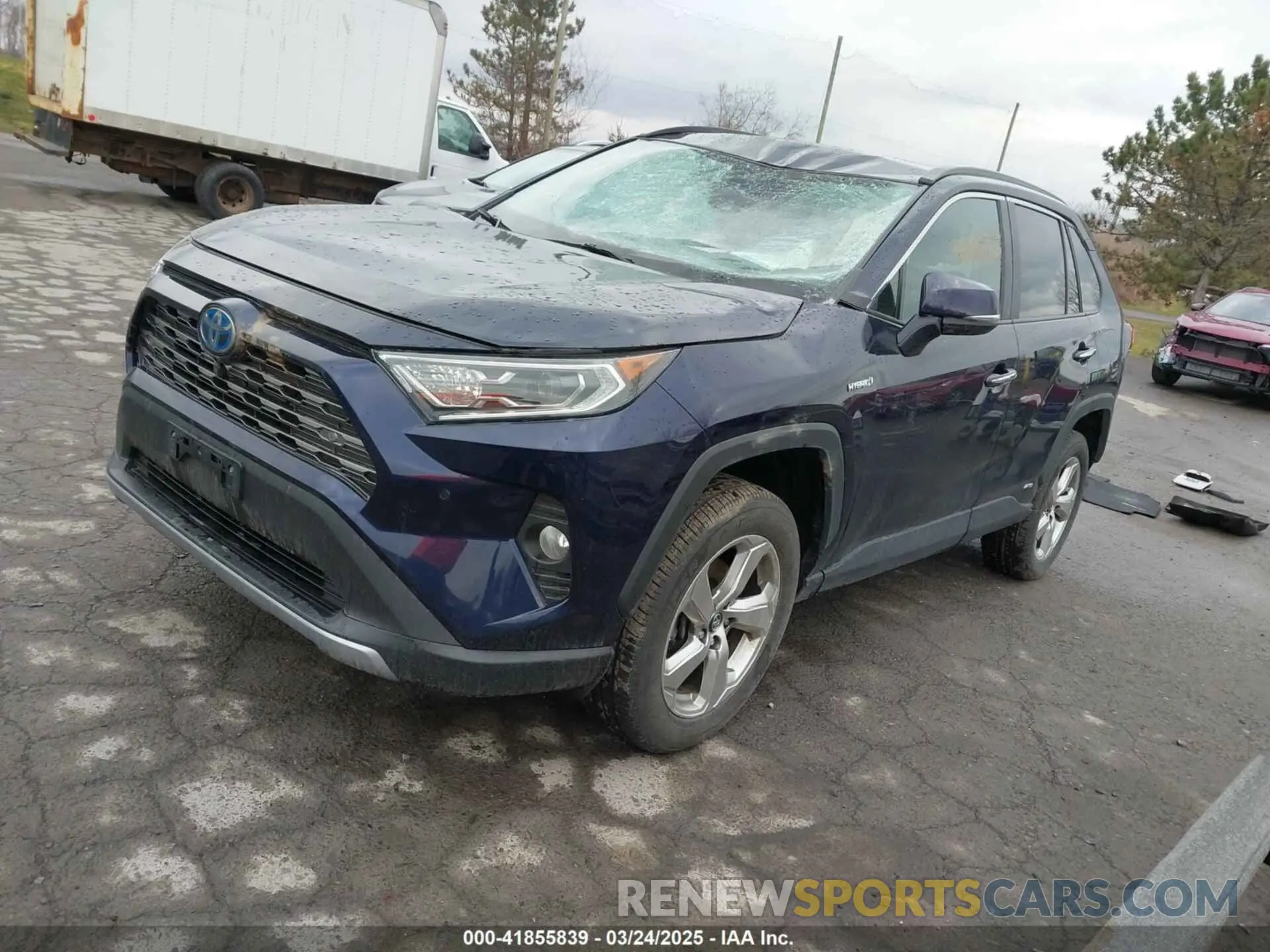 2 Photograph of a damaged car 2T3DWRFV7KW029016 TOYOTA RAV4 HYBRID 2019