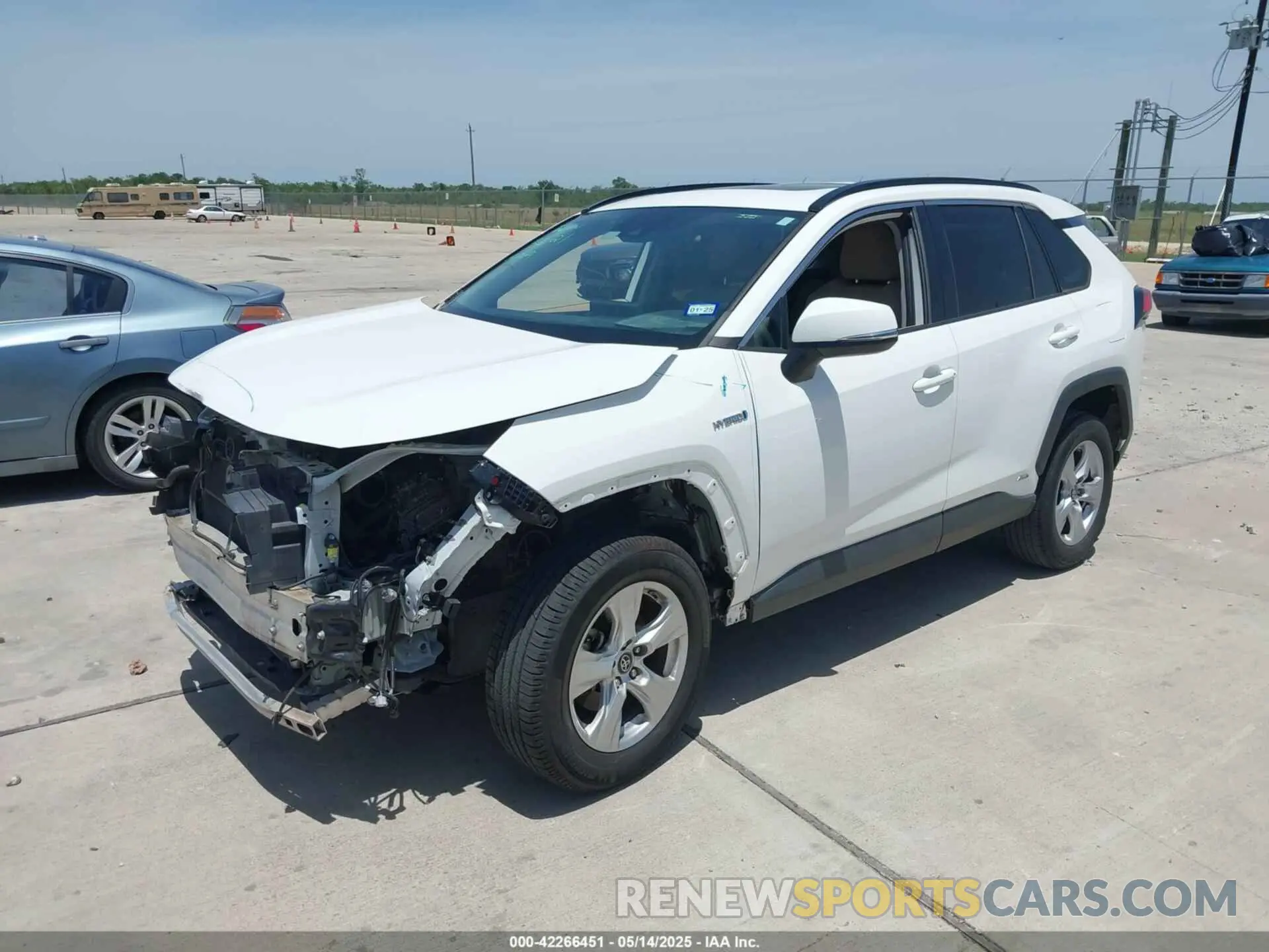 2 Photograph of a damaged car 2T3RWRFV7KW042080 TOYOTA RAV4 HYBRID 2019