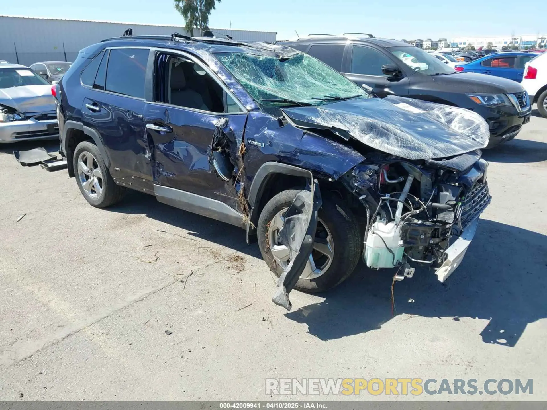 1 Photograph of a damaged car JTMDWRFV1KD014038 TOYOTA RAV4 HYBRID 2019
