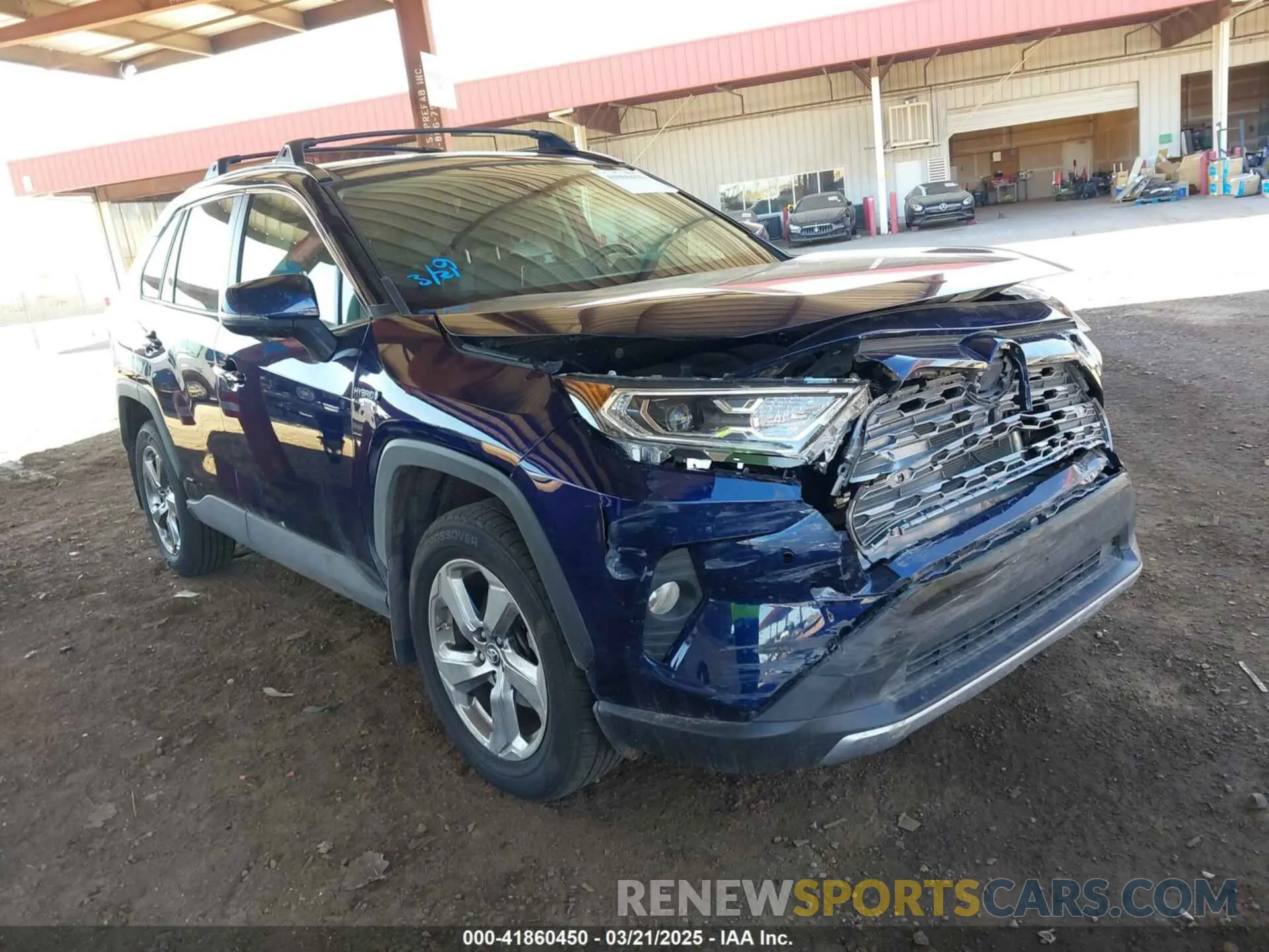 1 Photograph of a damaged car JTMDWRFV8KD511099 TOYOTA RAV4 HYBRID 2019