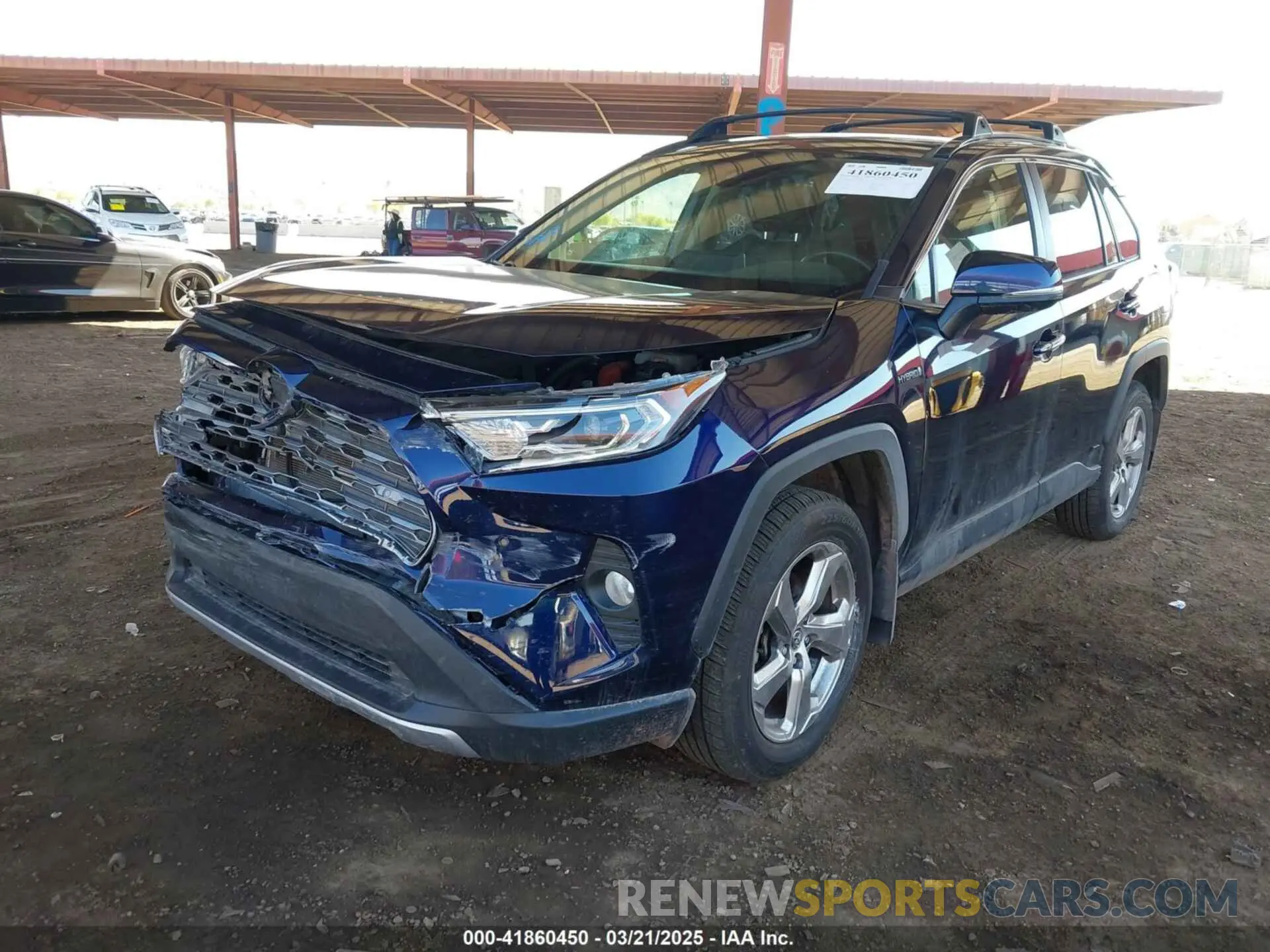 2 Photograph of a damaged car JTMDWRFV8KD511099 TOYOTA RAV4 HYBRID 2019