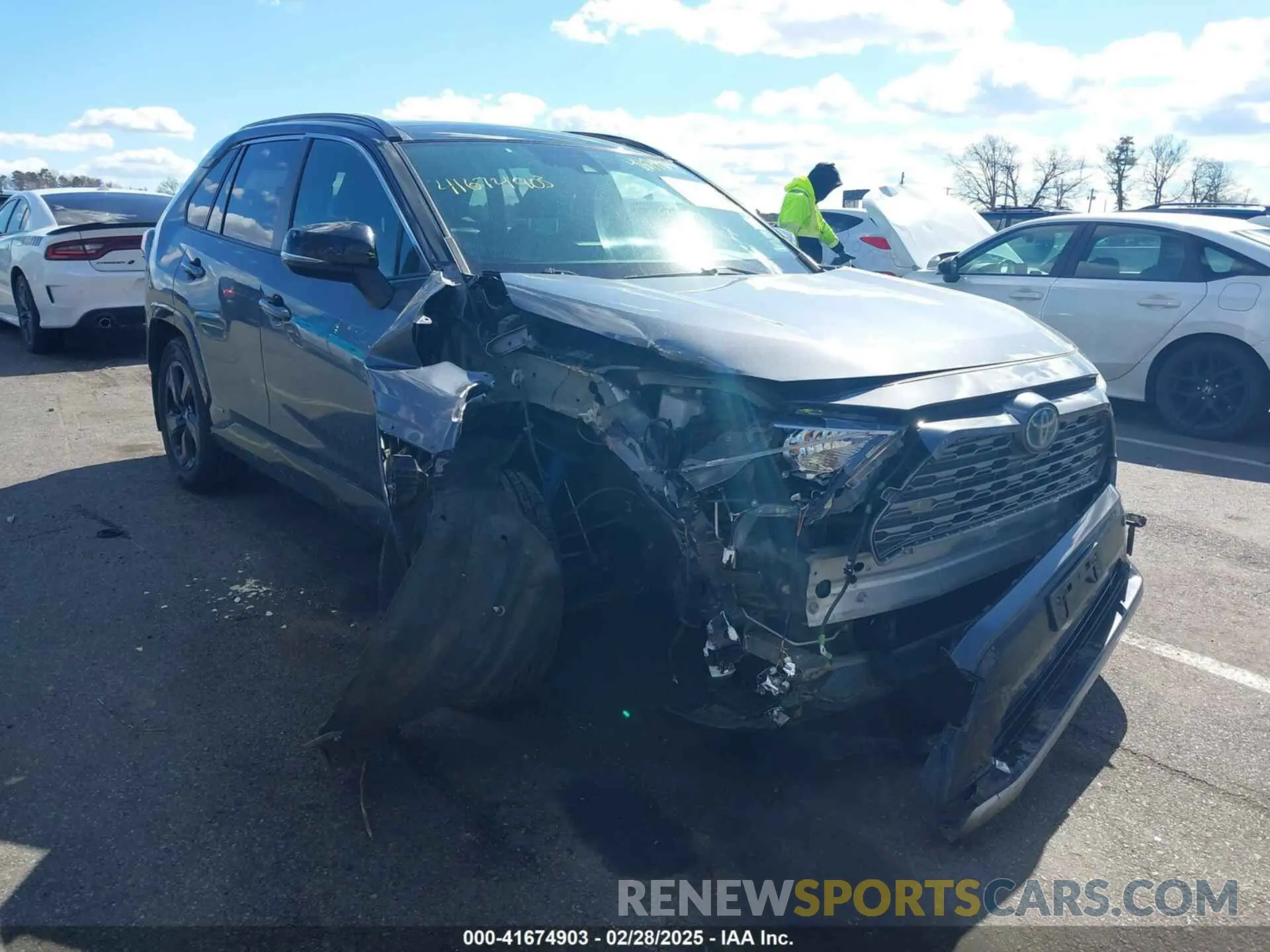 6 Photograph of a damaged car JTMEWRFVXKD513330 TOYOTA RAV4 HYBRID 2019