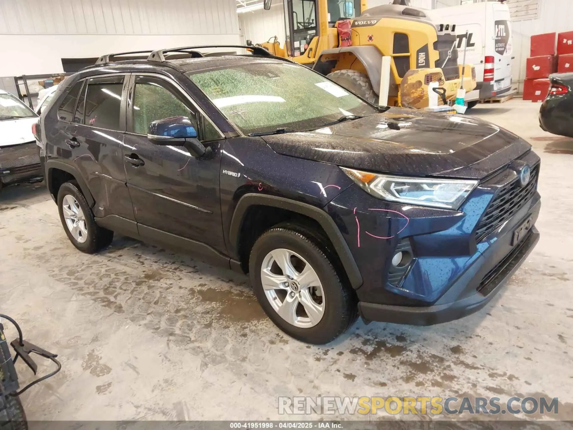 1 Photograph of a damaged car JTMRWRFV1KJ014693 TOYOTA RAV4 HYBRID 2019