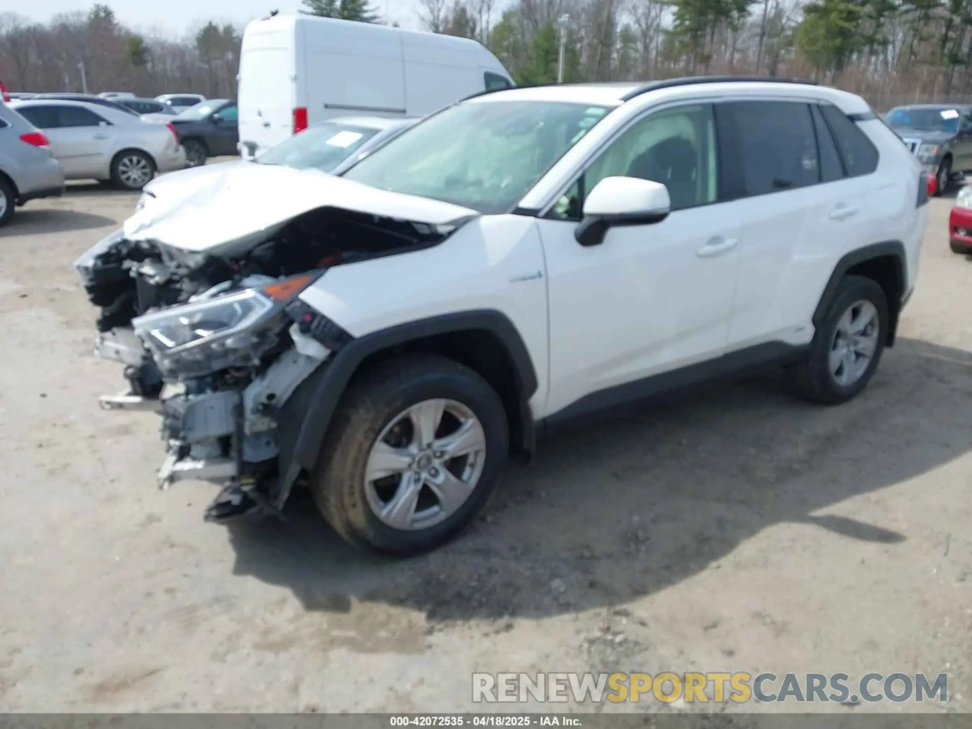 2 Photograph of a damaged car JTMRWRFV2KD022588 TOYOTA RAV4 HYBRID 2019