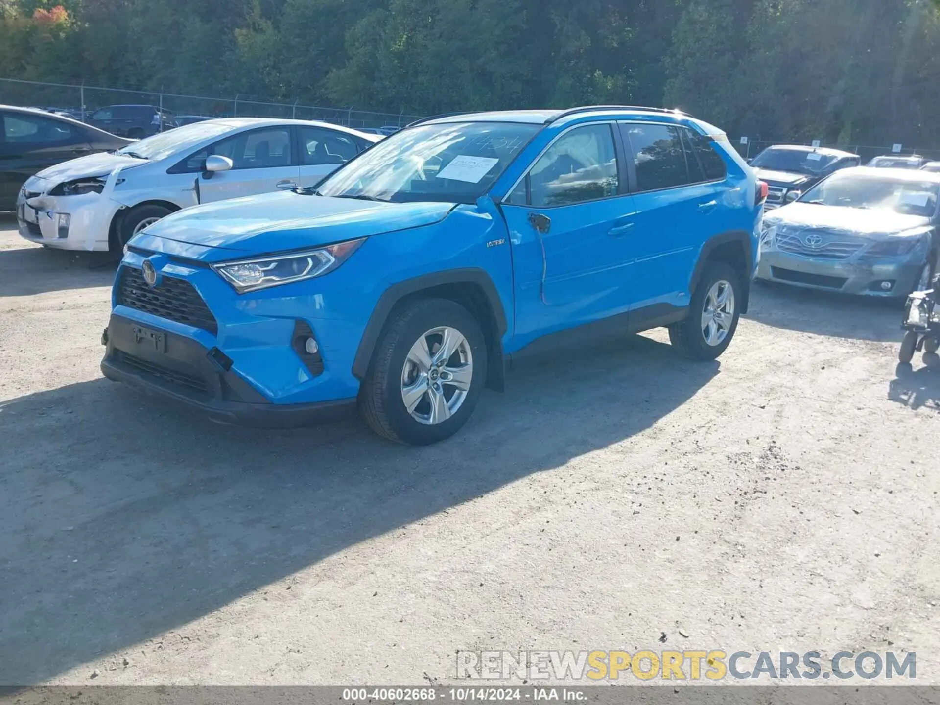 2 Photograph of a damaged car JTMRWRFV3KD021434 TOYOTA RAV4 HYBRID 2019