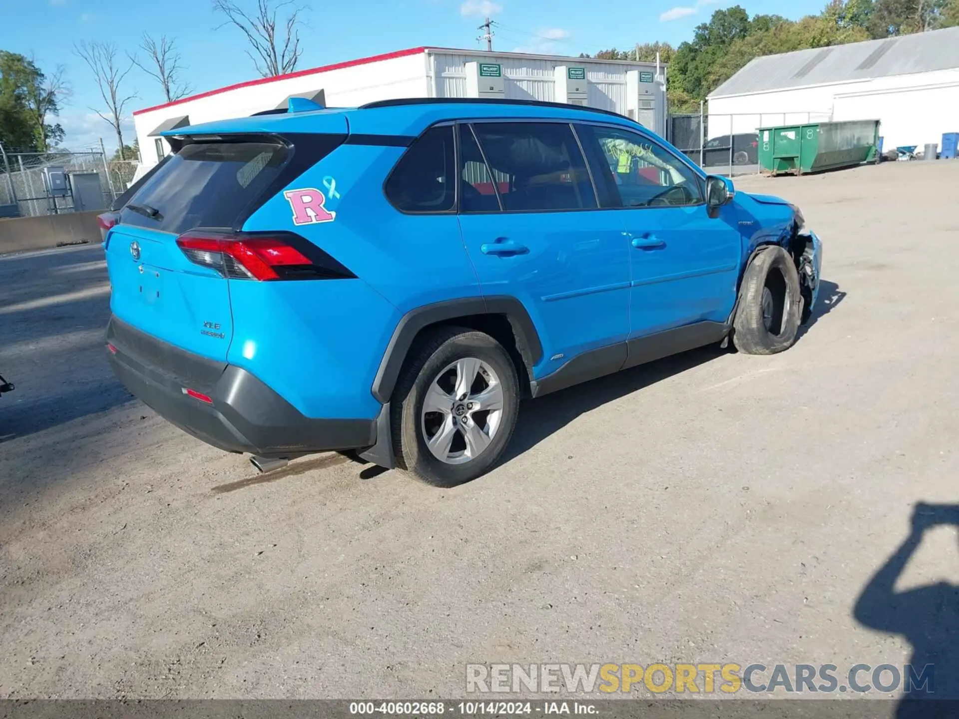 4 Photograph of a damaged car JTMRWRFV3KD021434 TOYOTA RAV4 HYBRID 2019
