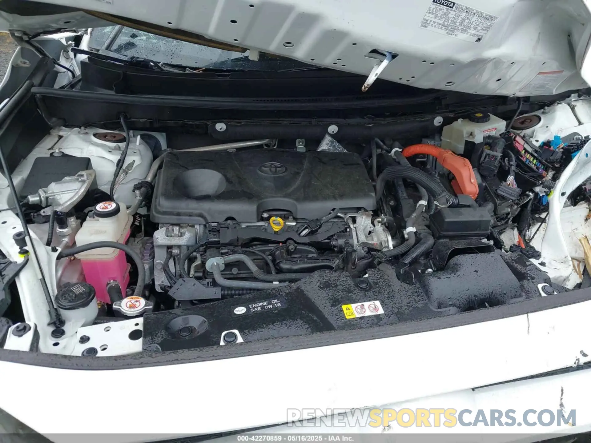 10 Photograph of a damaged car JTMRWRFV3KD031171 TOYOTA RAV4 HYBRID 2019