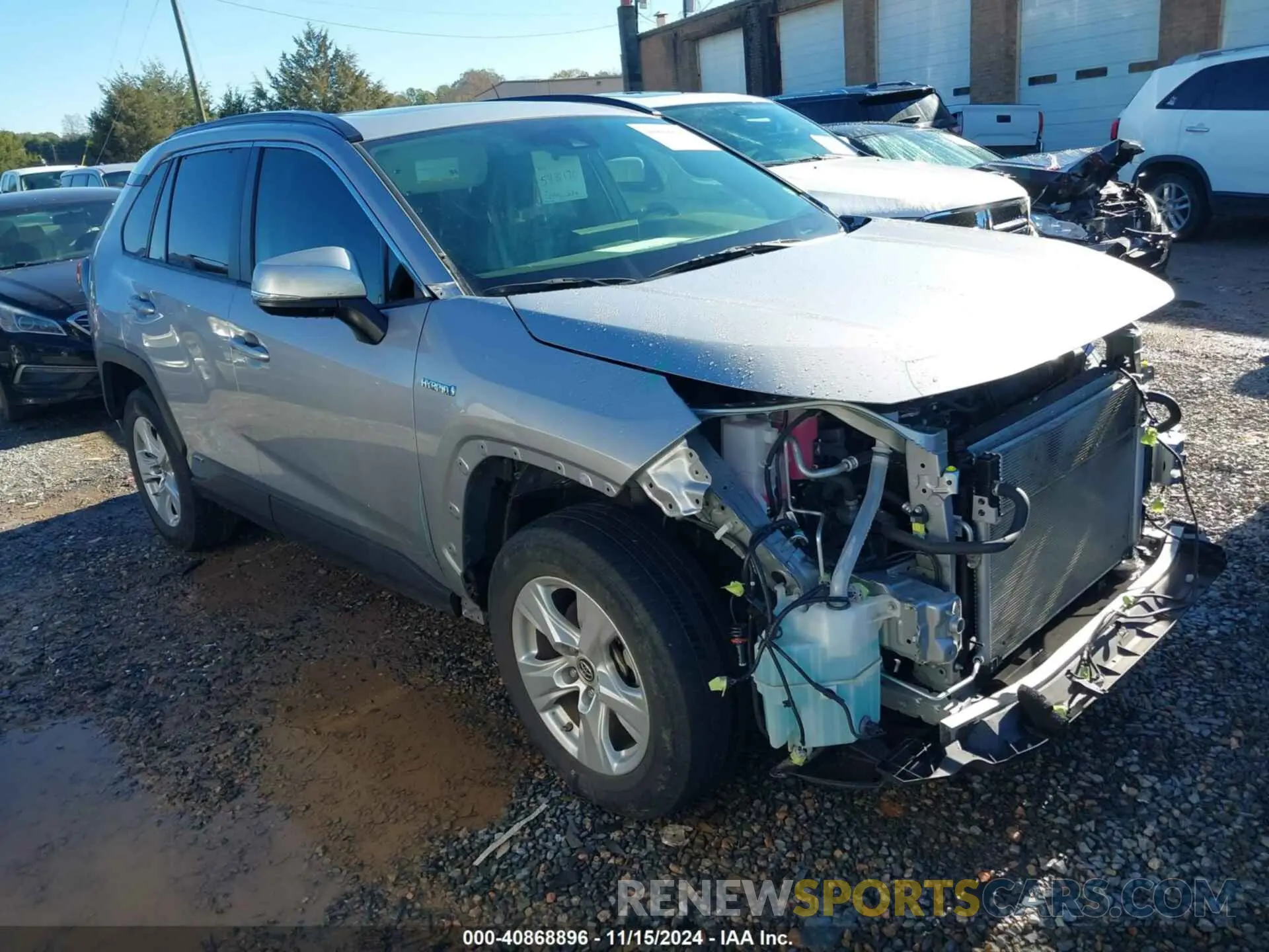 1 Photograph of a damaged car JTMRWRFV8KD034079 TOYOTA RAV4 HYBRID 2019