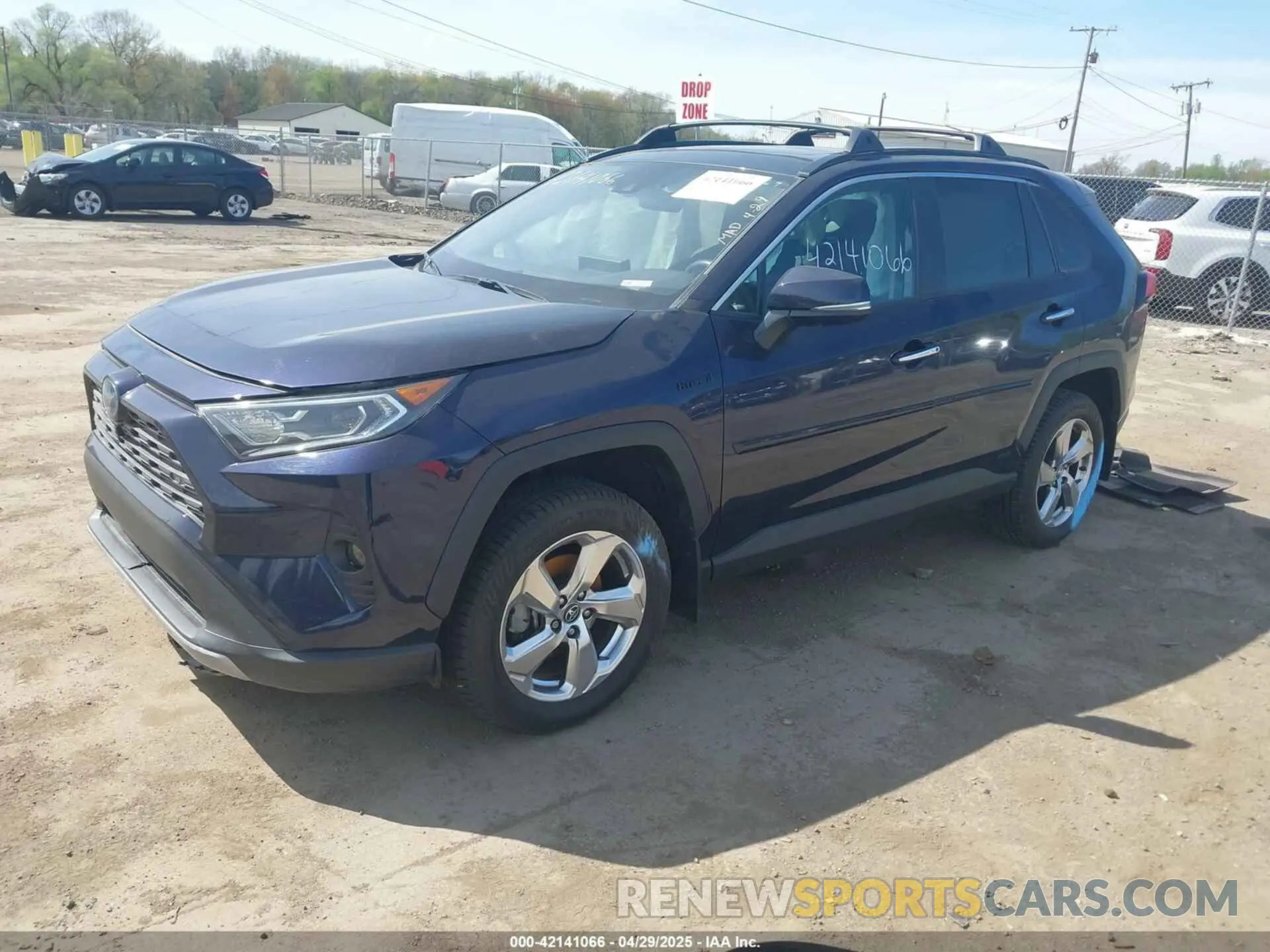 2 Photograph of a damaged car 2T3DWRFV0LW070377 TOYOTA RAV4 HYBRID 2020