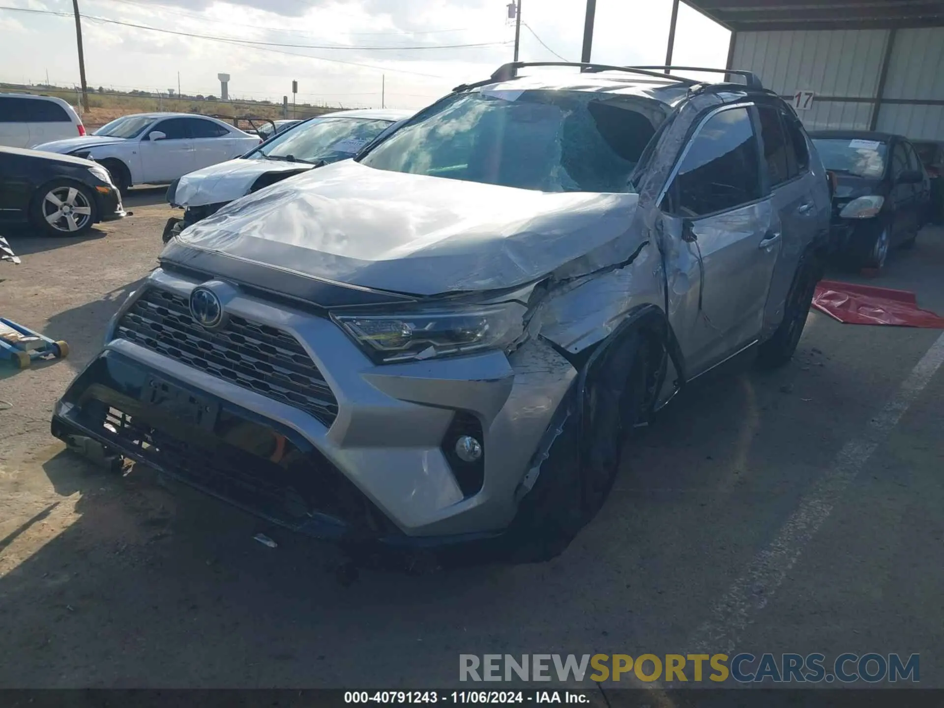 2 Photograph of a damaged car 2T3EWRFV8LW054108 TOYOTA RAV4 HYBRID 2020