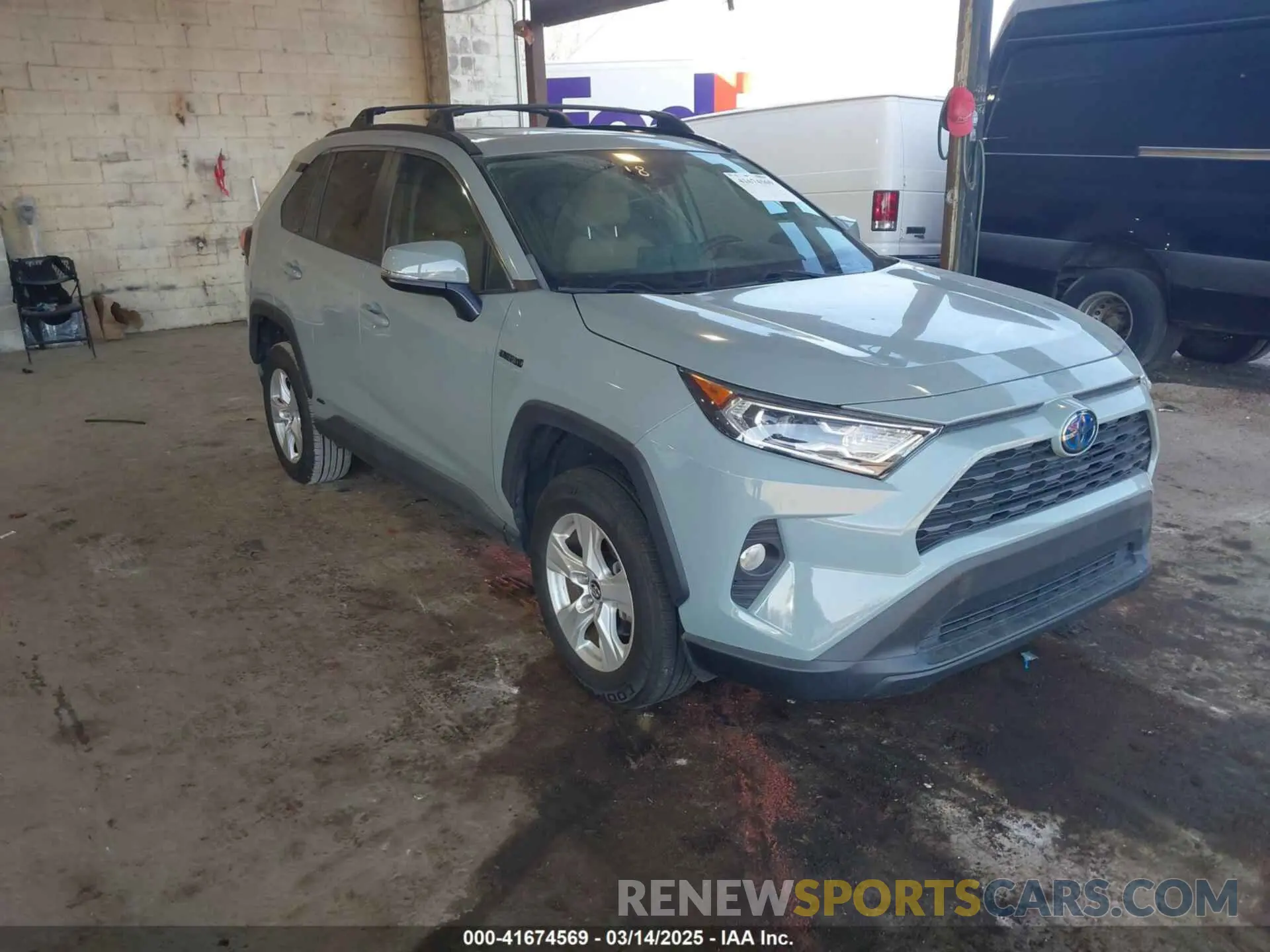 1 Photograph of a damaged car 2T3RWRFV0LW082793 TOYOTA RAV4 HYBRID 2020