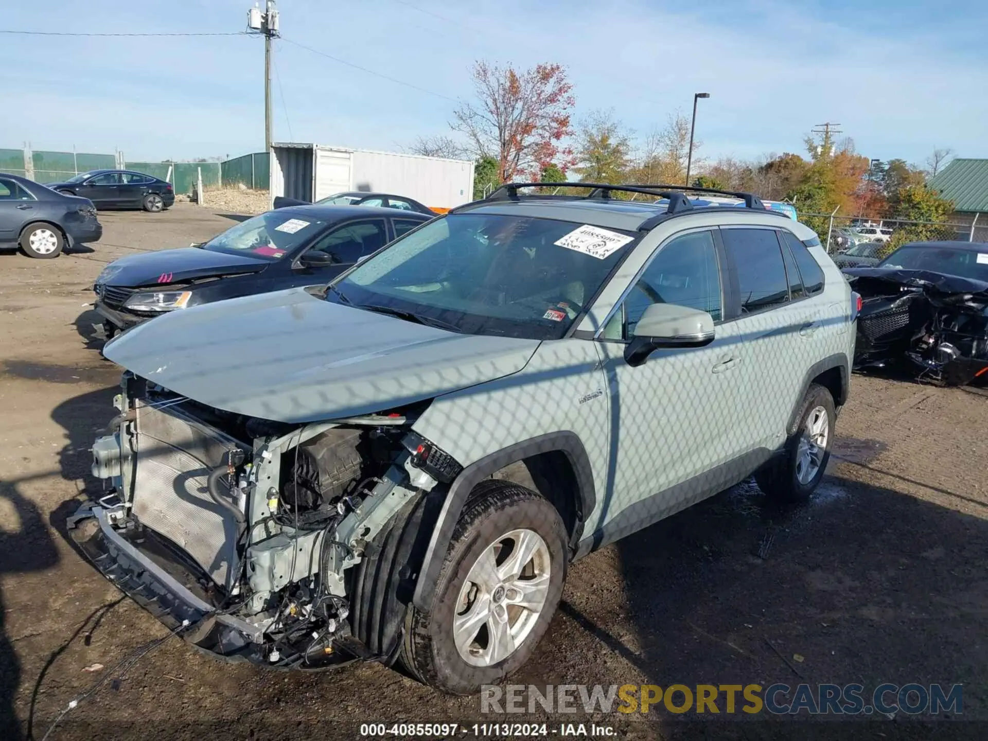 2 Photograph of a damaged car 2T3RWRFV0LW087444 TOYOTA RAV4 HYBRID 2020