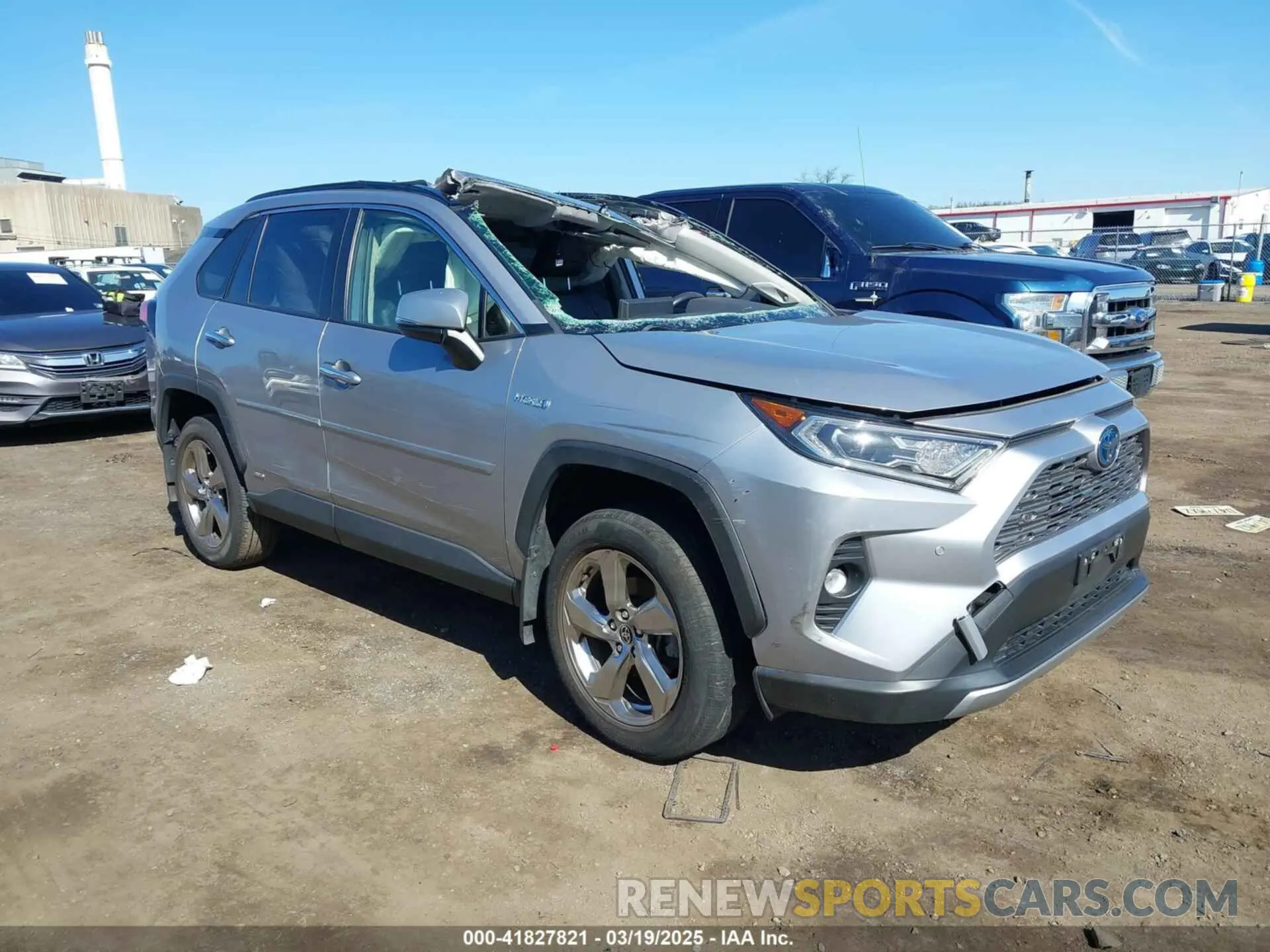 1 Photograph of a damaged car JTMD6RFV8LD005550 TOYOTA RAV4 HYBRID 2020
