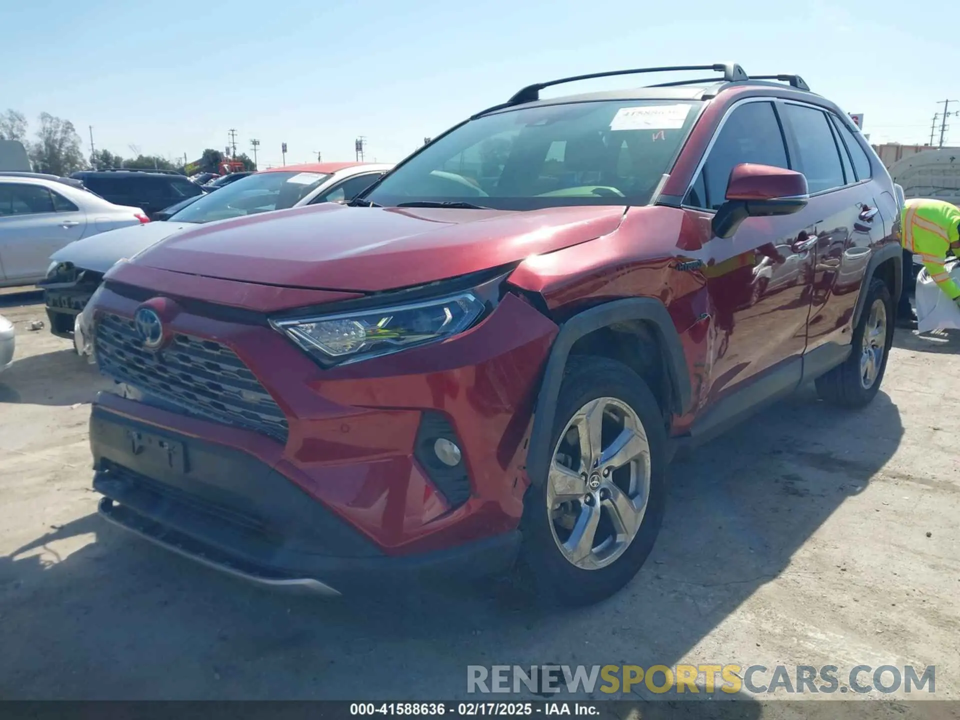2 Photograph of a damaged car JTMDWRFV5LD546085 TOYOTA RAV4 HYBRID 2020