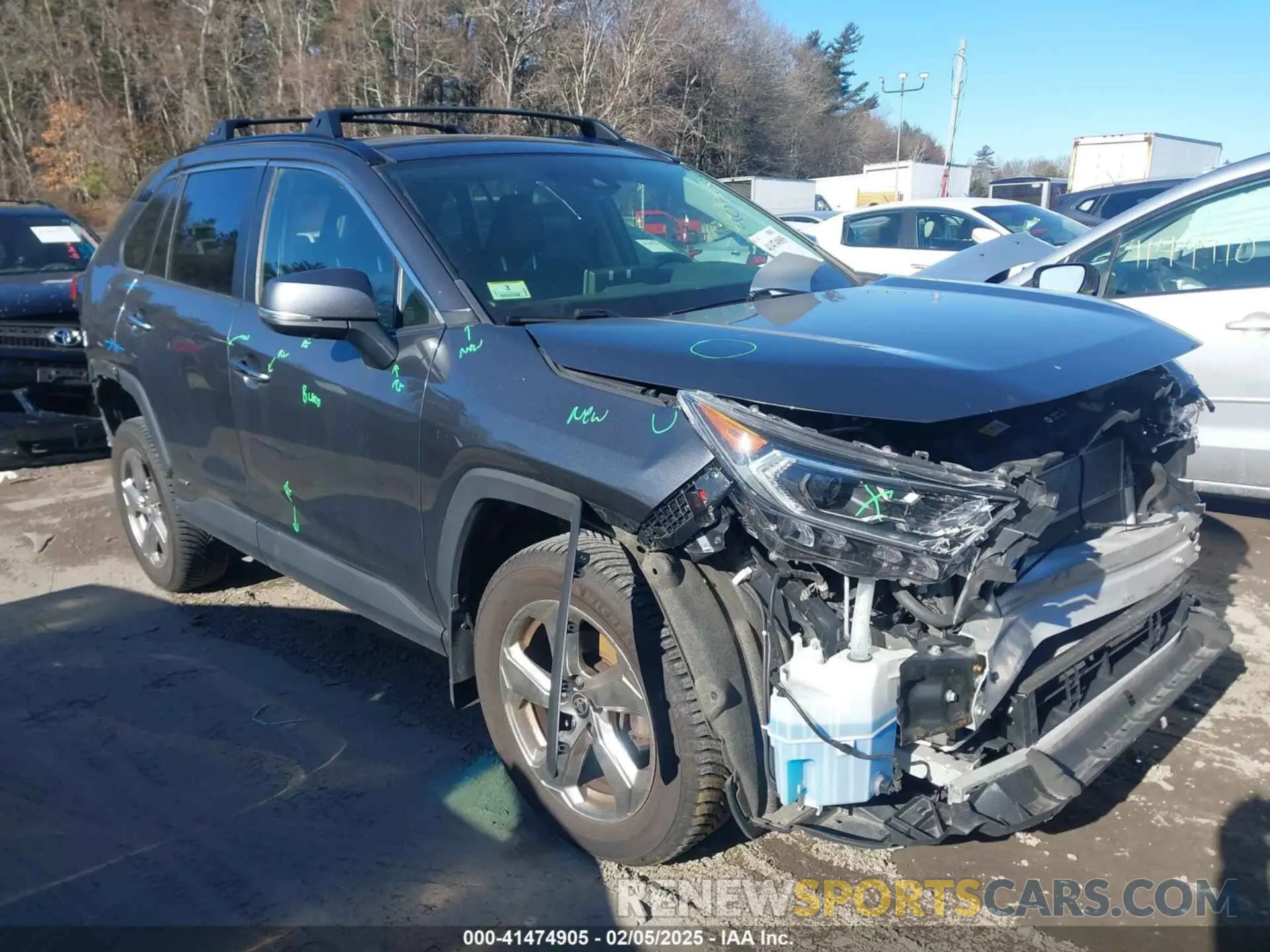 1 Photograph of a damaged car JTMDWRFVXLD525510 TOYOTA RAV4 HYBRID 2020