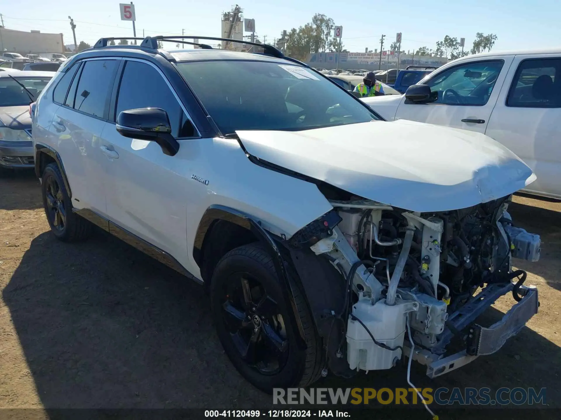 1 Photograph of a damaged car JTMEWRFV2LJ044138 TOYOTA RAV4 HYBRID 2020