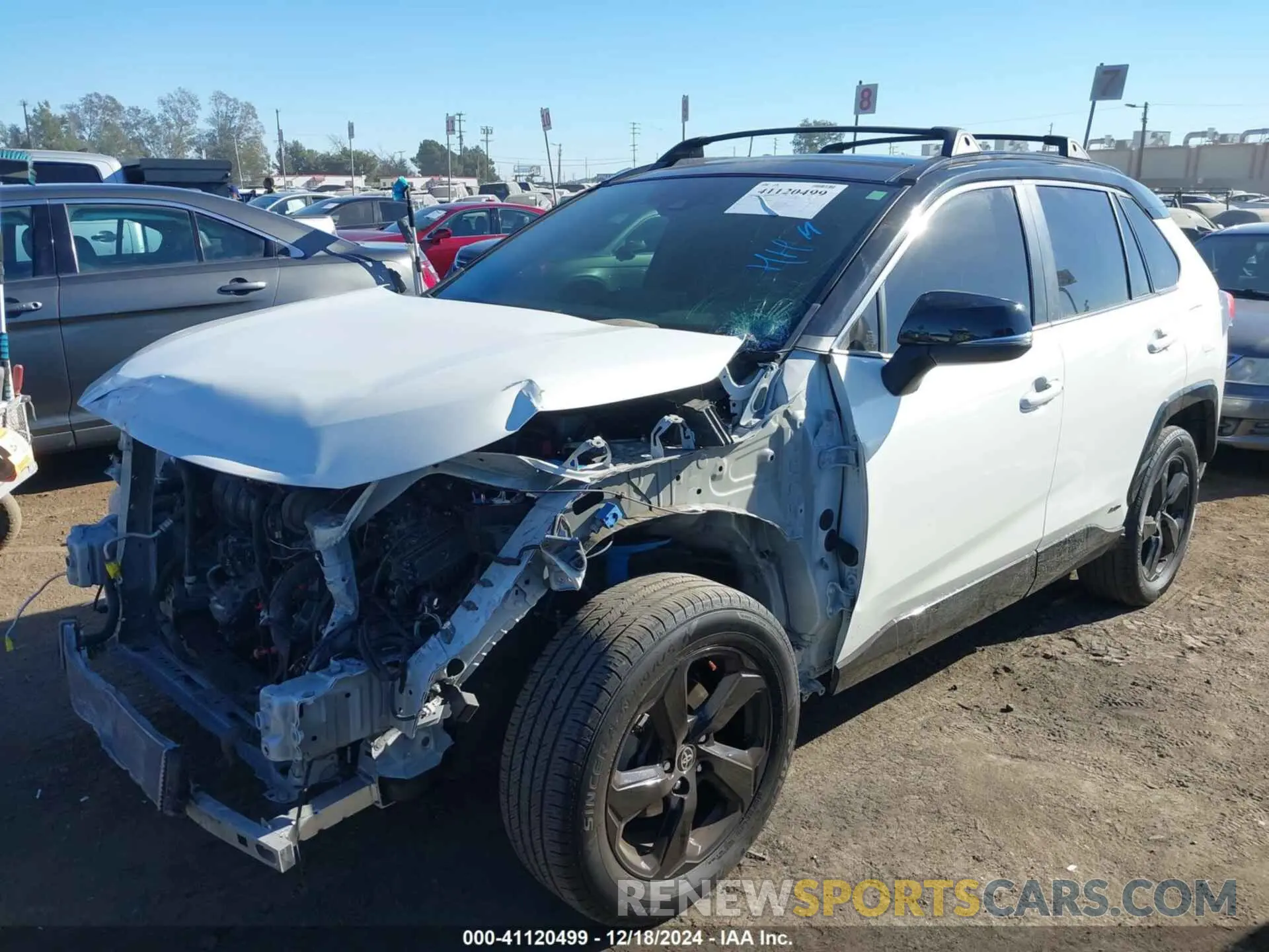 2 Photograph of a damaged car JTMEWRFV2LJ044138 TOYOTA RAV4 HYBRID 2020