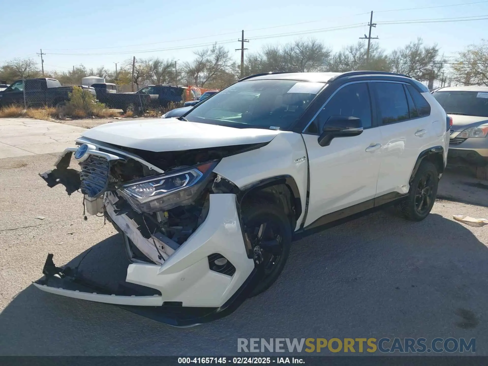 2 Photograph of a damaged car JTMEWRFV6LJ047804 TOYOTA RAV4 HYBRID 2020