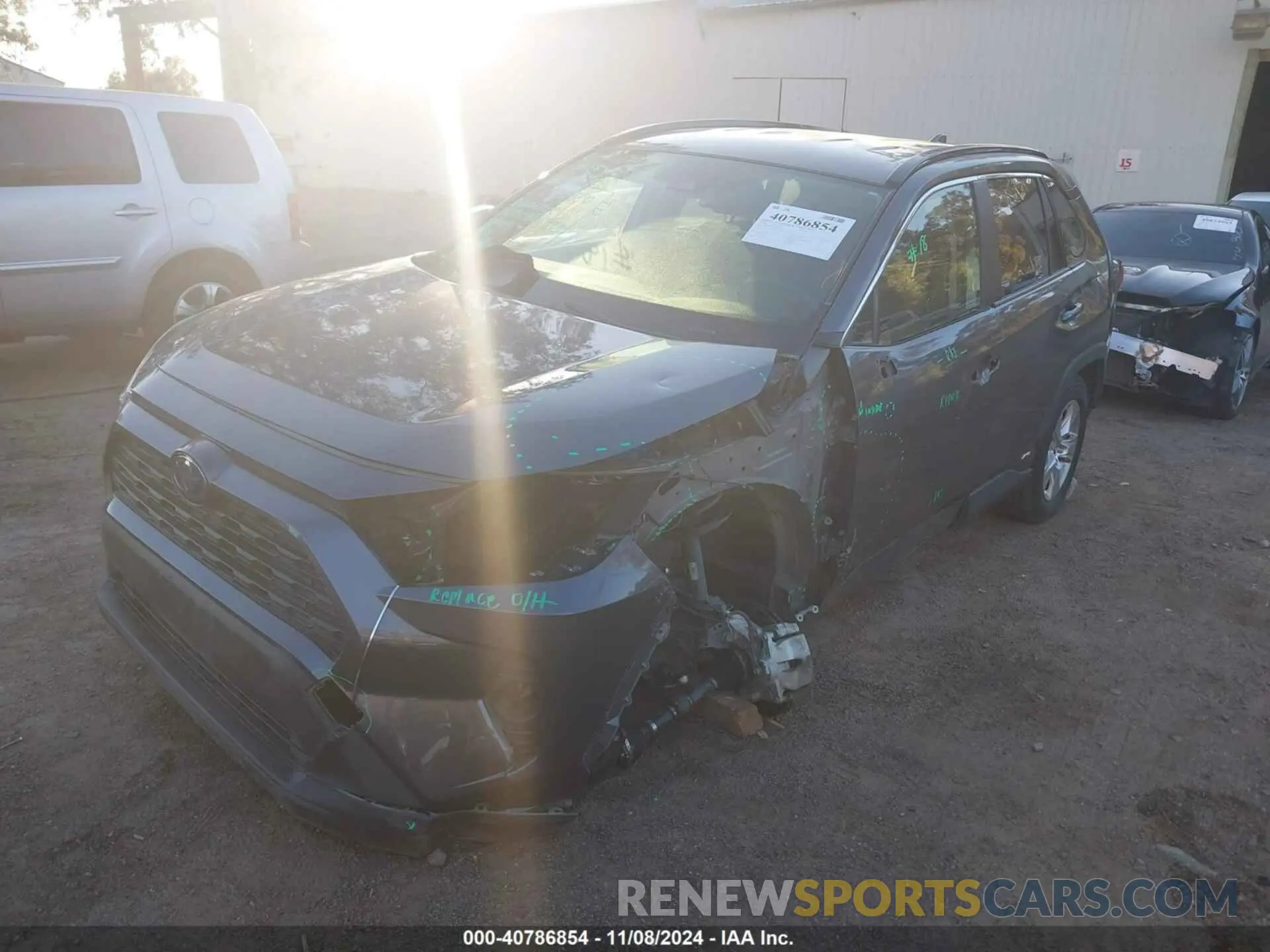 2 Photograph of a damaged car JTMRWRFVXLD066677 TOYOTA RAV4 HYBRID 2020