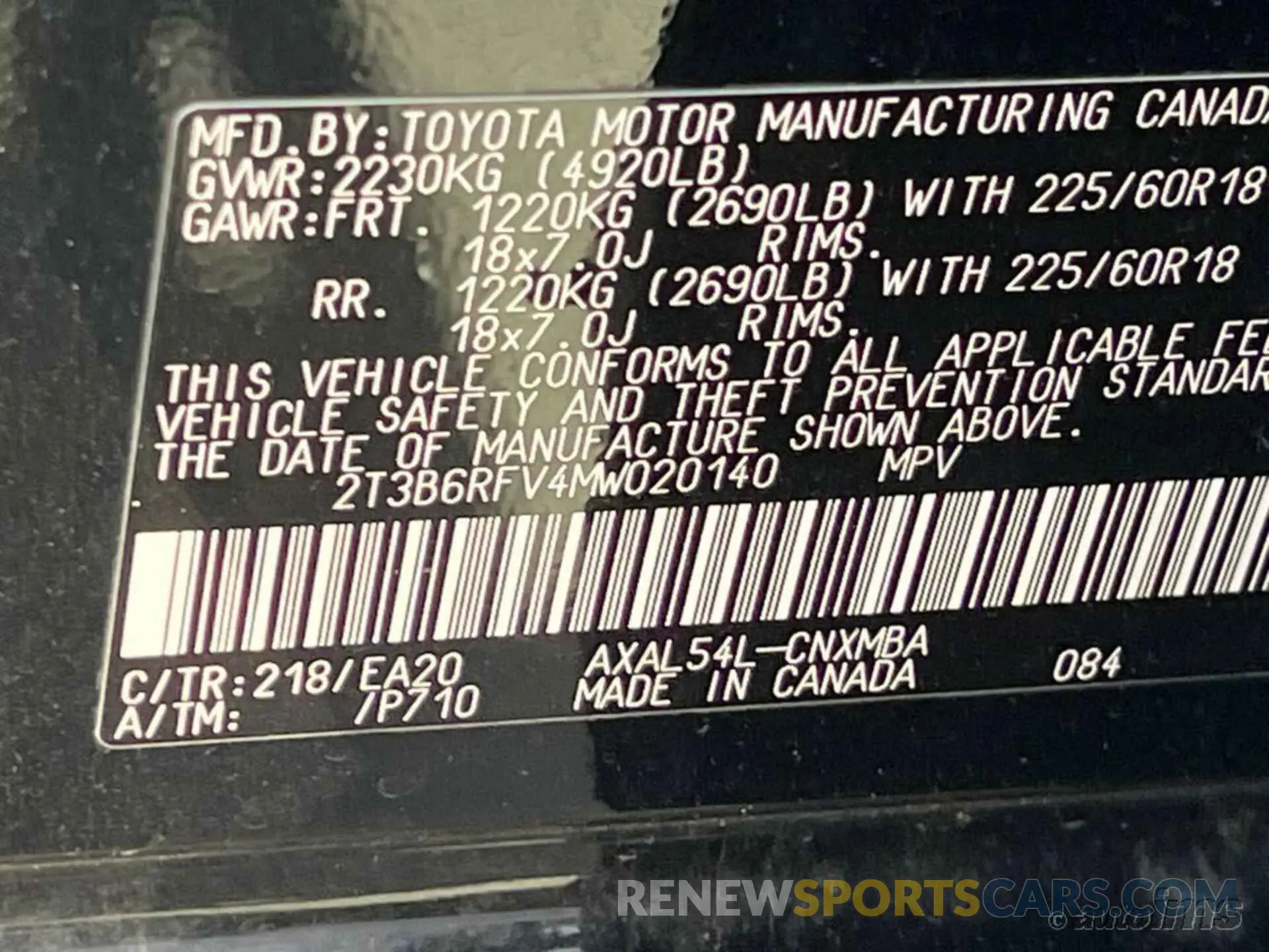 5 Photograph of a damaged car 2T3B6RFV4MW020140 TOYOTA RAV4 HYBRID 2021