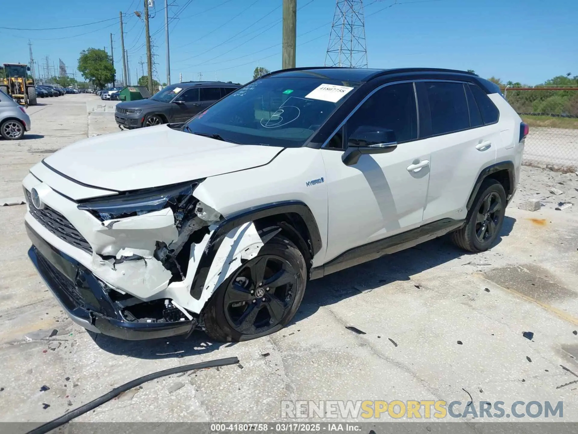 2 Photograph of a damaged car 2T3E6RFV4MW027568 TOYOTA RAV4 HYBRID 2021
